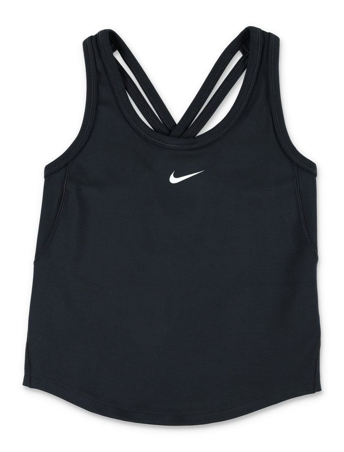 Nike One Fitted Girls Dri-Fit Tank Black Polyester Top