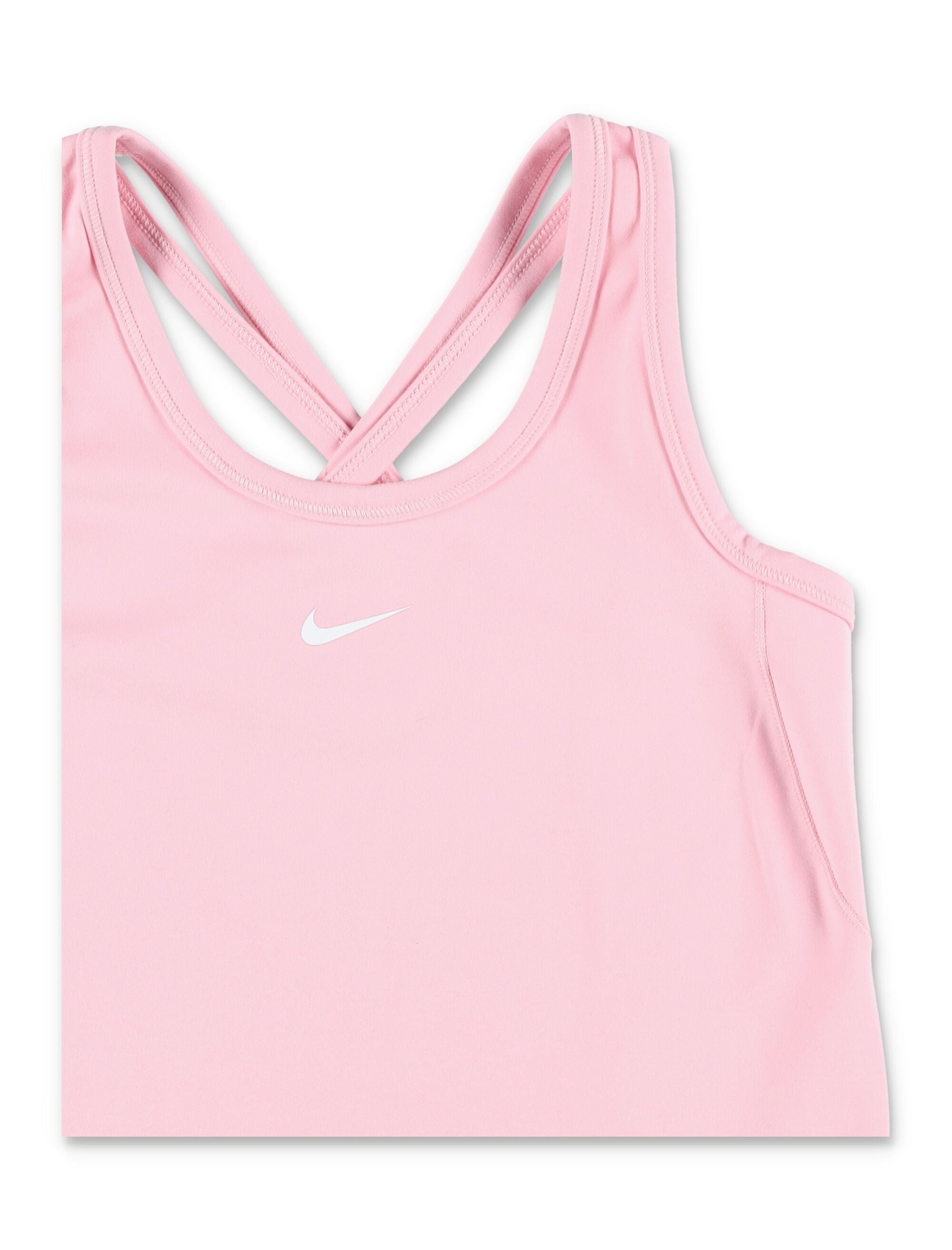 Nike One Fitted Girls Dri-Fit Tank Soft Pink Polyester Top