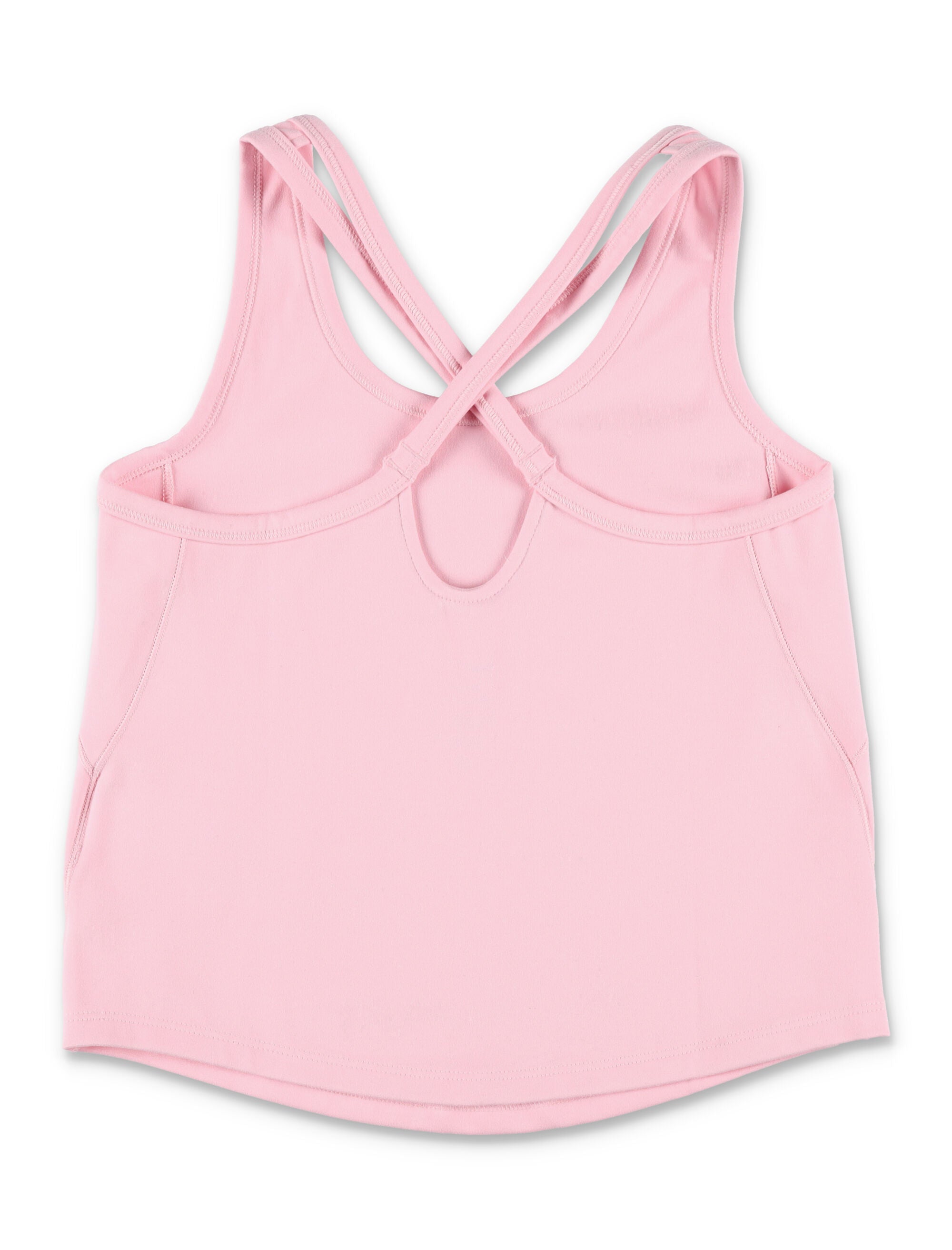 Nike One Fitted Girls Dri-Fit Tank Soft Pink Polyester Top