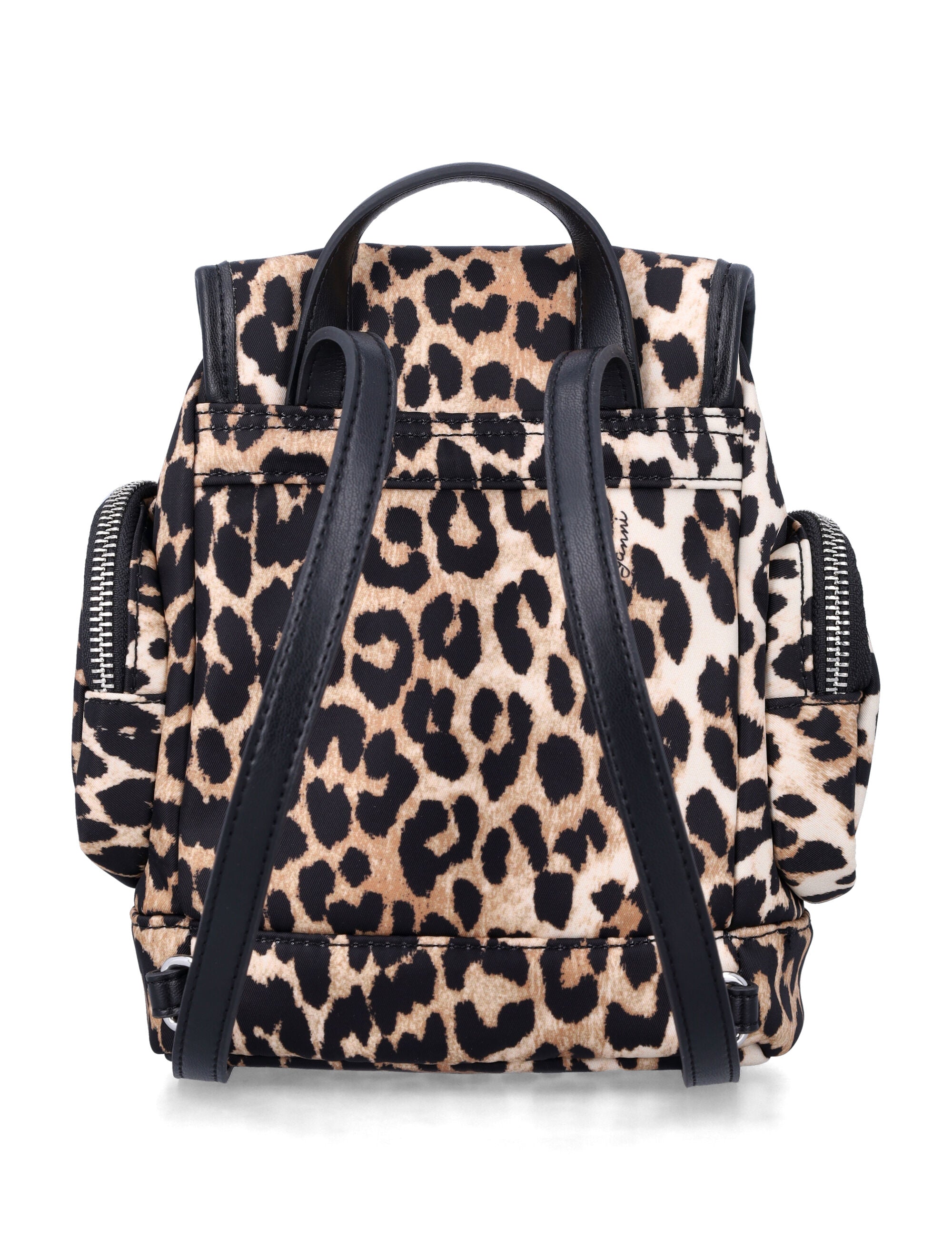 Ganni leopard nano backpack Print Recycled Polyamide Lining