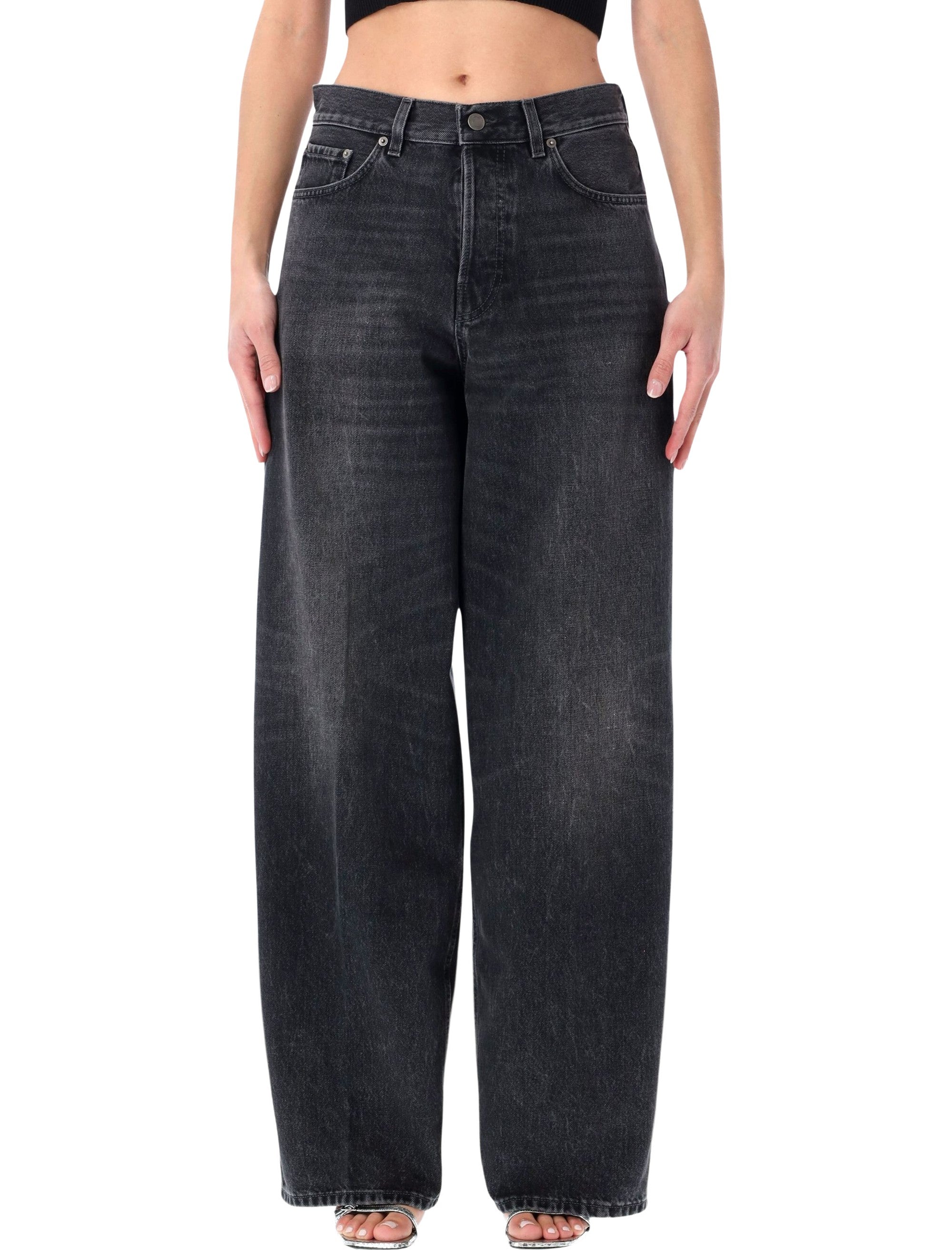 Haikure Bethany black wash denim jeans Authentic Cotton