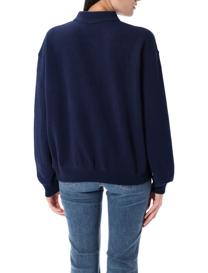 Polo Ralph Lauren Cotton Polo-Collar Sweatshirt Cruise Navy