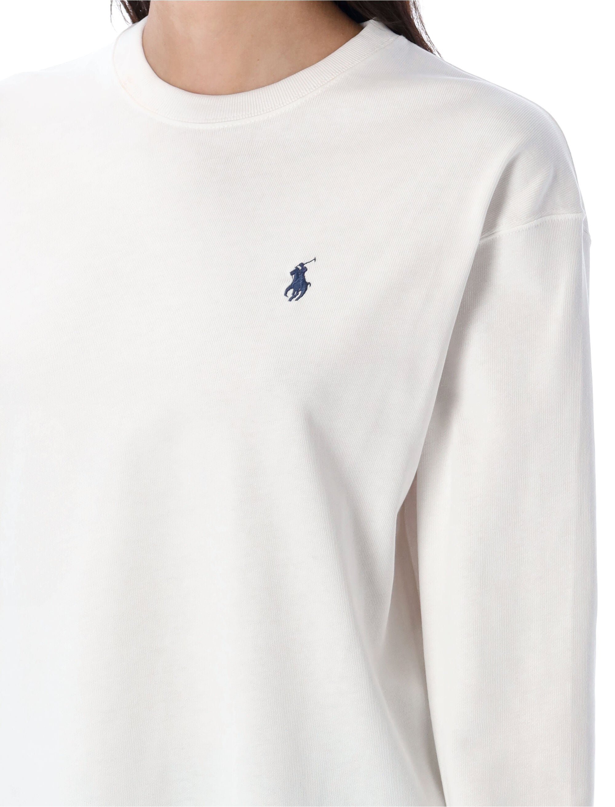 Polo Ralph Lauren Long Sleeves T-Shirt White Cotton Tshirt