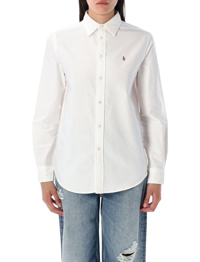 Polo Ralph Lauren Relaxed Fit Oxford Shirt White Cotton