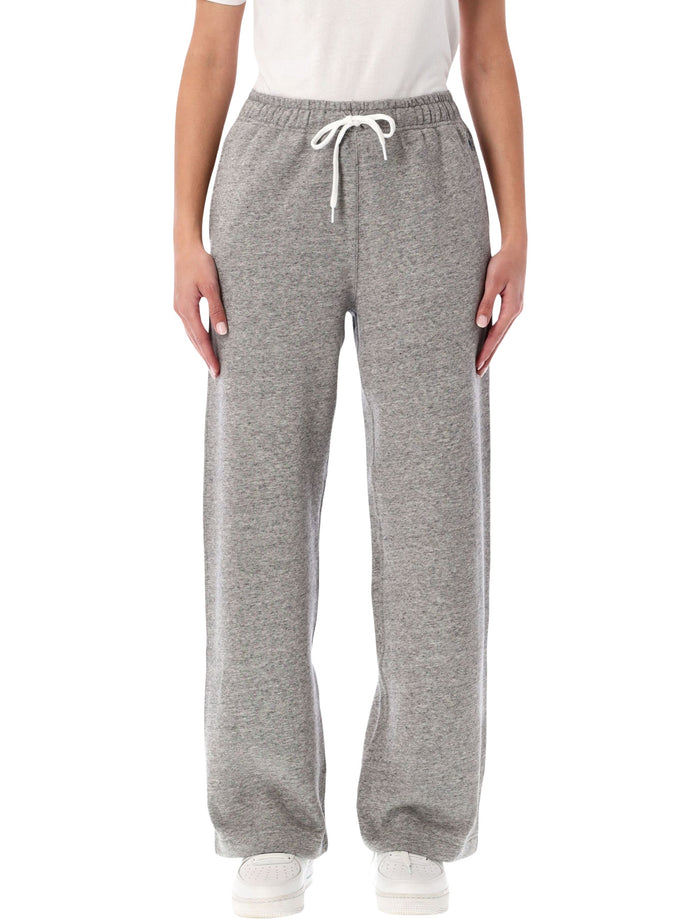 Polo Ralph Lauren Wide-Leg Drawstring Track Pants Dark Vintage Heather Cotton