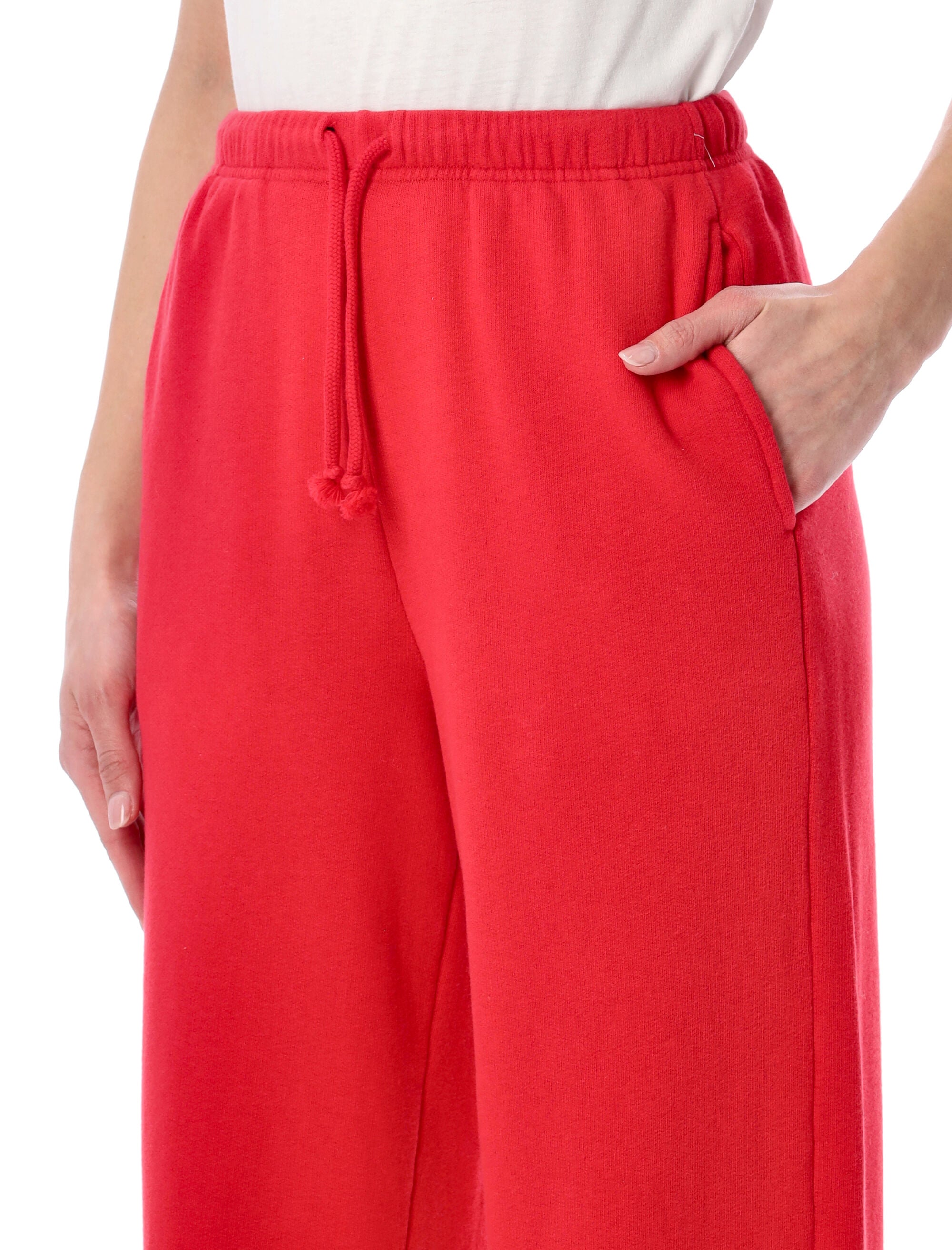 American Vintage Atubay loose sweatpants Tomato Cotton