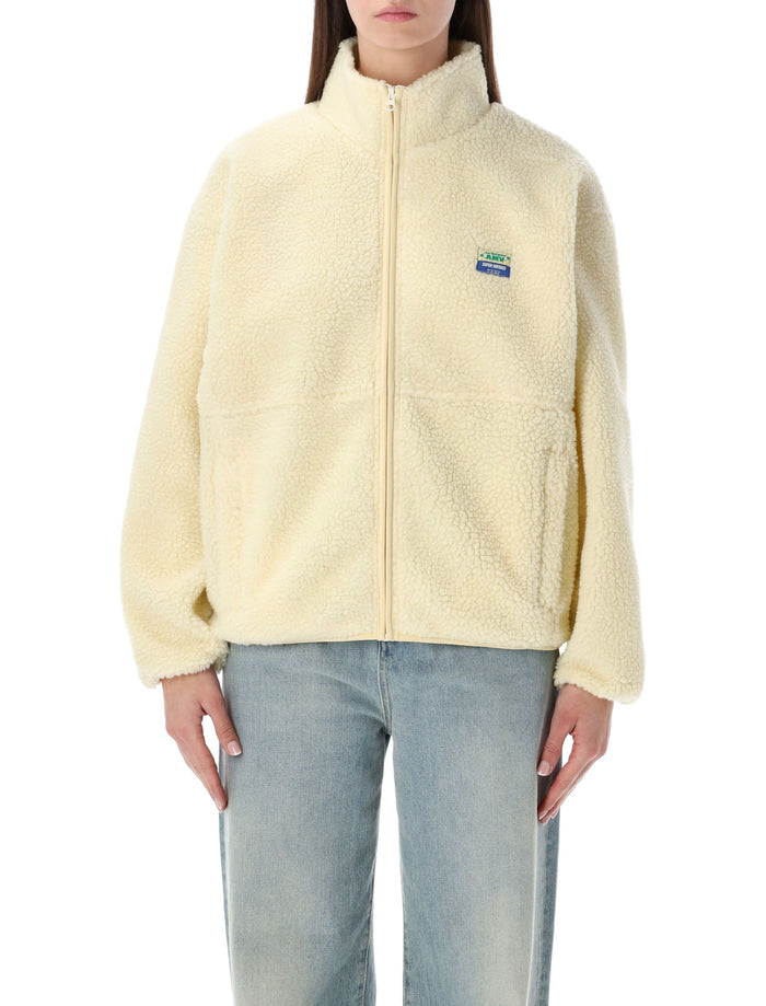 American Vintage Hoktown Fleece Jacket Ecru Polyester Fleeces