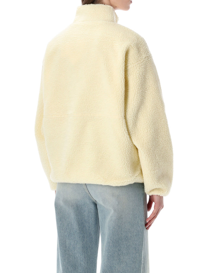 American Vintage Hoktown Fleece Jacket Ecru Polyester Fleeces