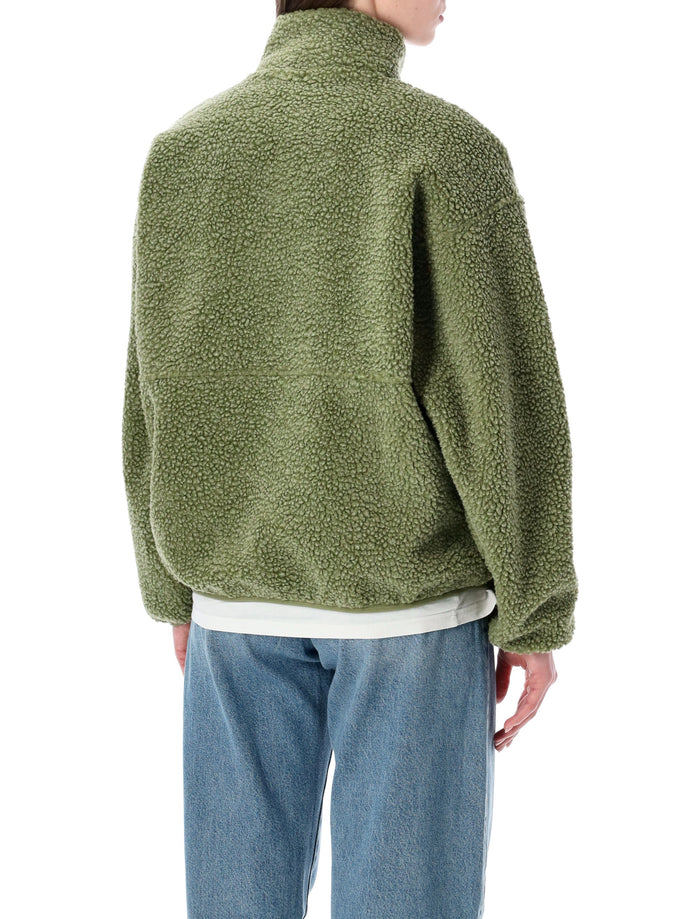 American Vintage Hoktown Fleece Jacket Rive Military Green Polyester Fleeces