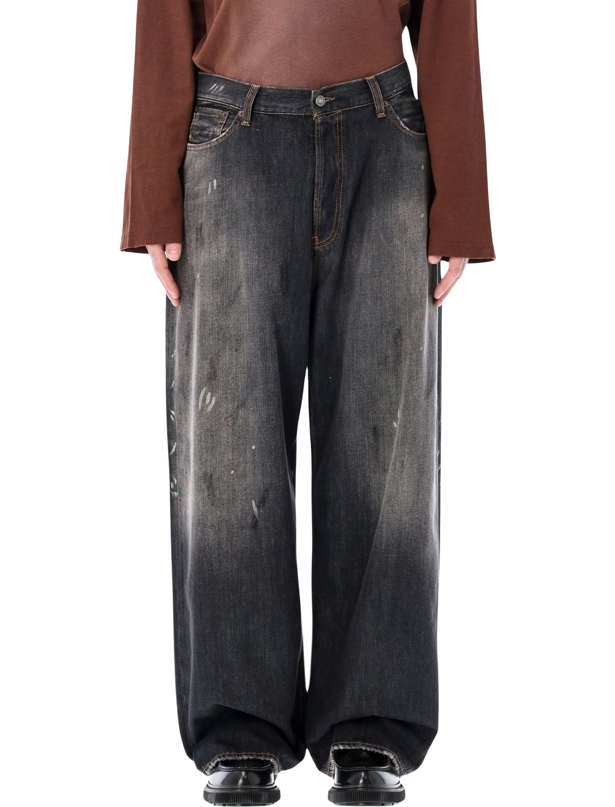 Acne Studios 2023 loose jeans Black Organic Cotton