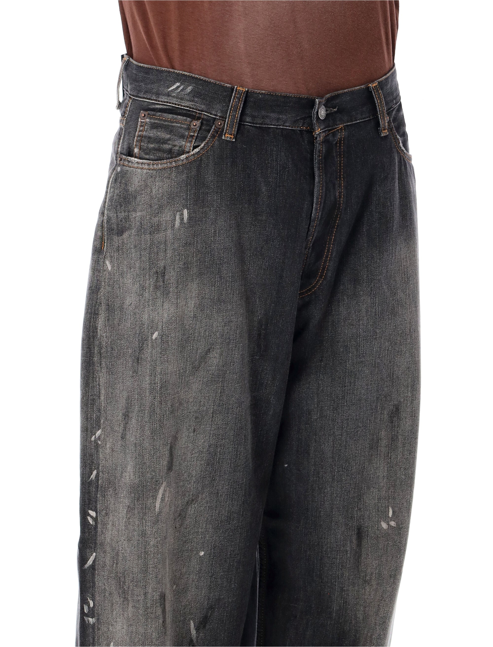 Acne Studios 2023 loose jeans Black Organic Cotton