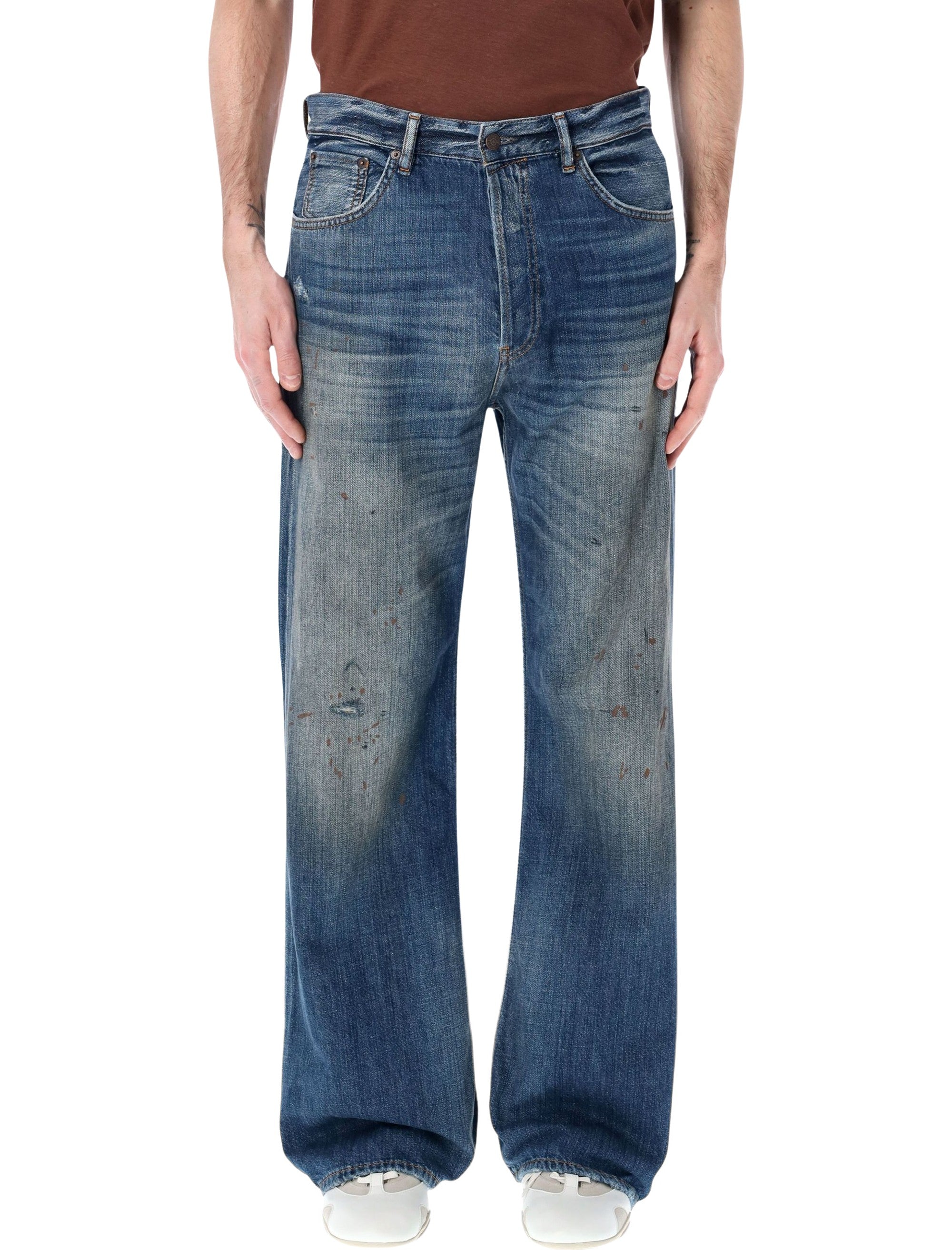 Acne Studios 2021F jeans Mid Blue Organic Cotton