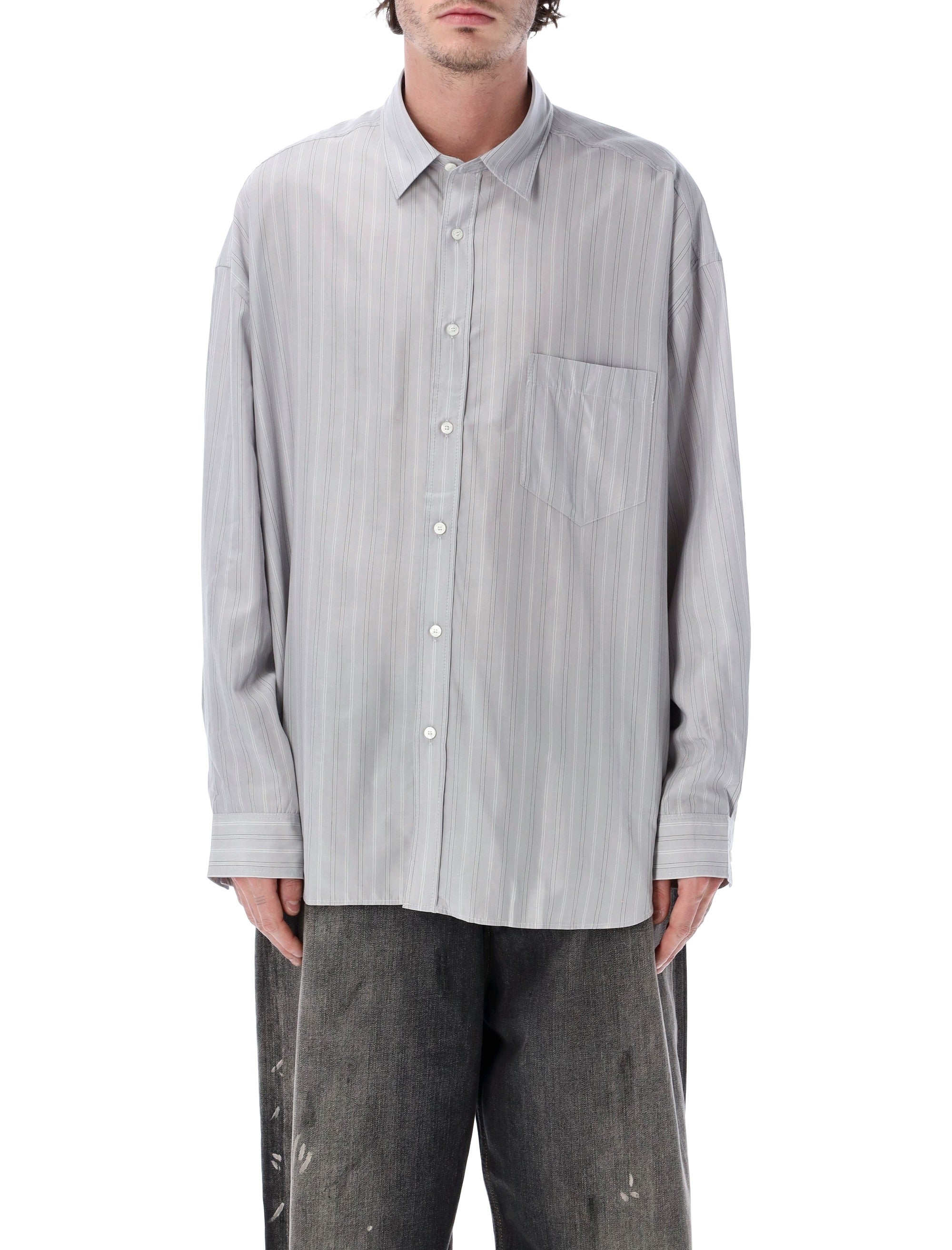 Acne Studios striped shirt Grey Multi Lyocell