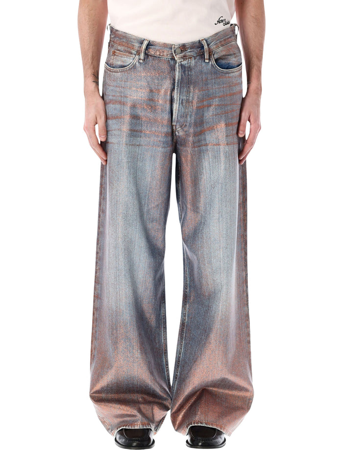 Acne Studios Loose Glitter 1981 Jeans Rose Copper Viscose