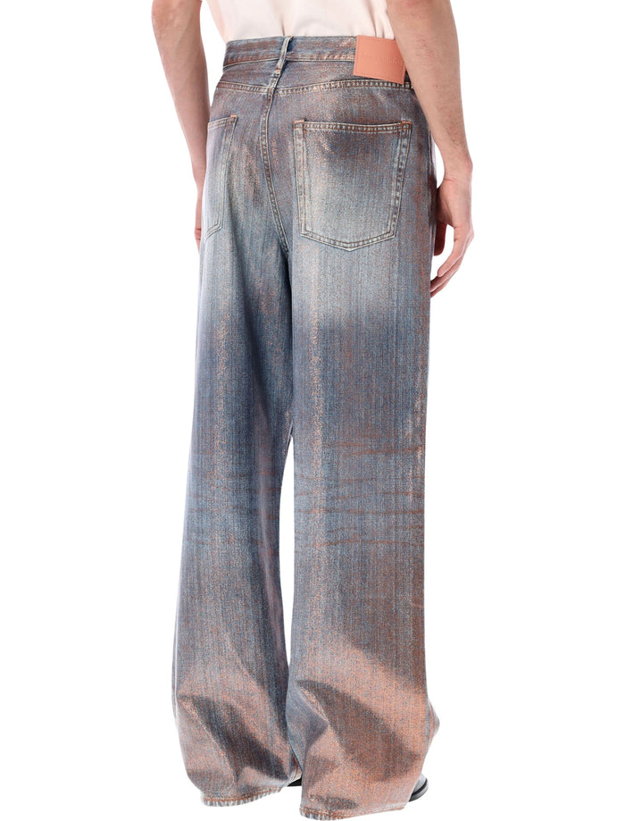 Acne Studios Loose Glitter 1981 Jeans Rose Copper Viscose