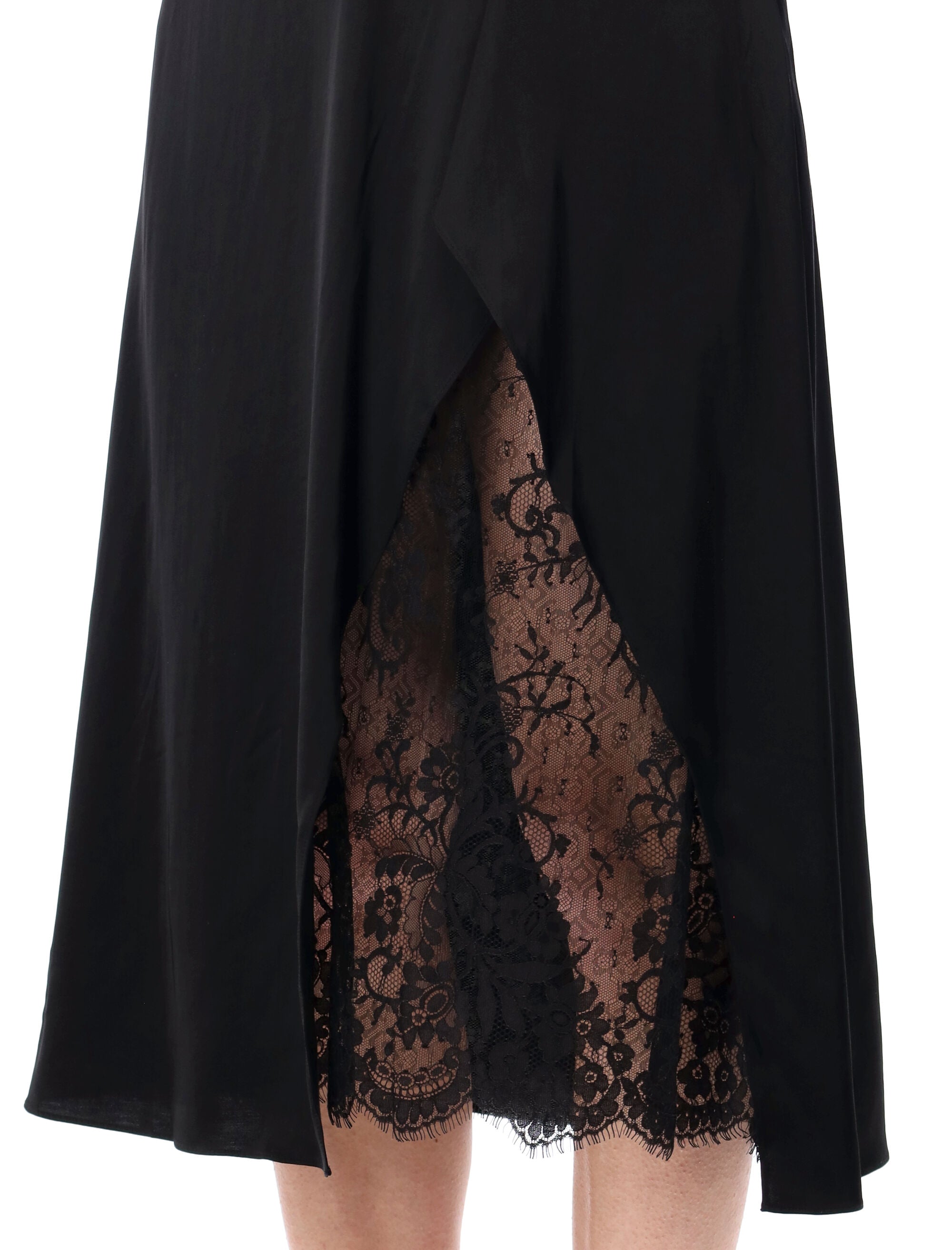 Acne Studios satin slip dress Black Viscose