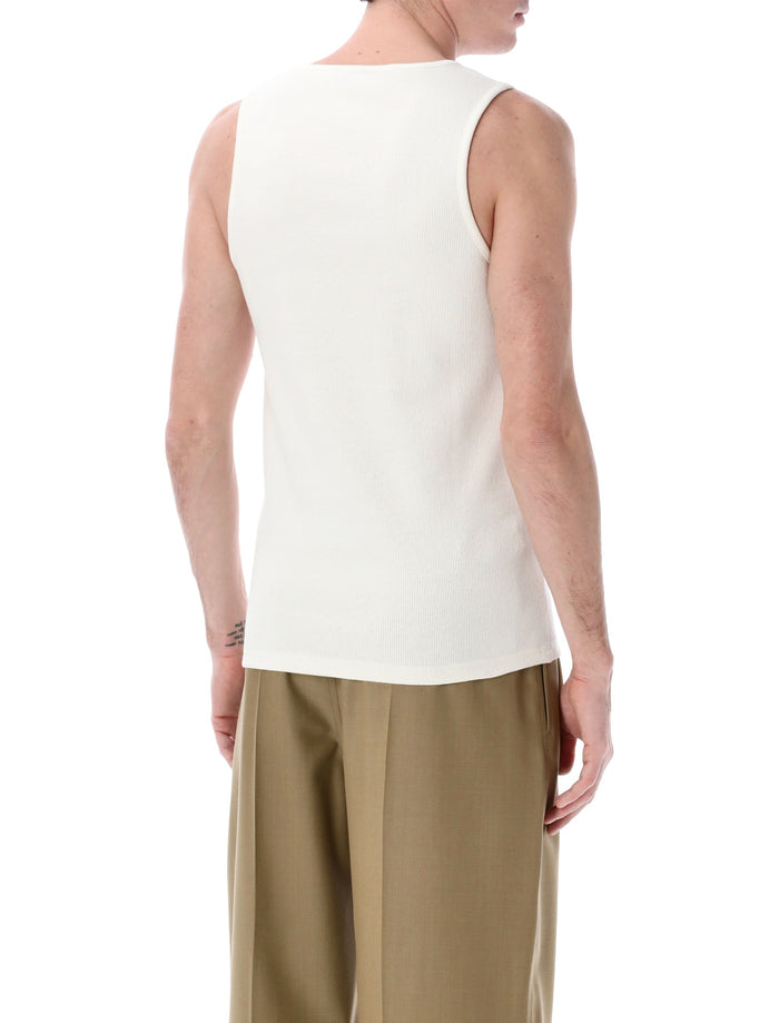 Lemaire cotton linen rib tank Milk Top