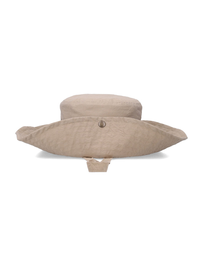 Soeur Isaho organic cotton poplin hat Ecru