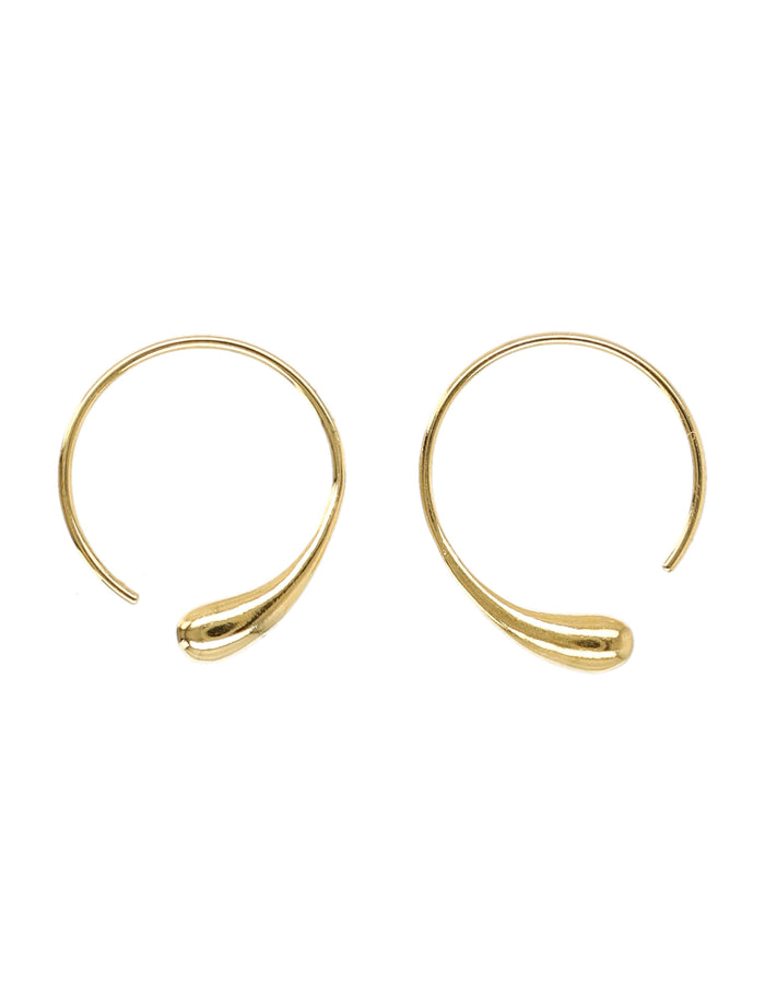 Soeur Goutte Line 15 hoop earrings Gold Brass