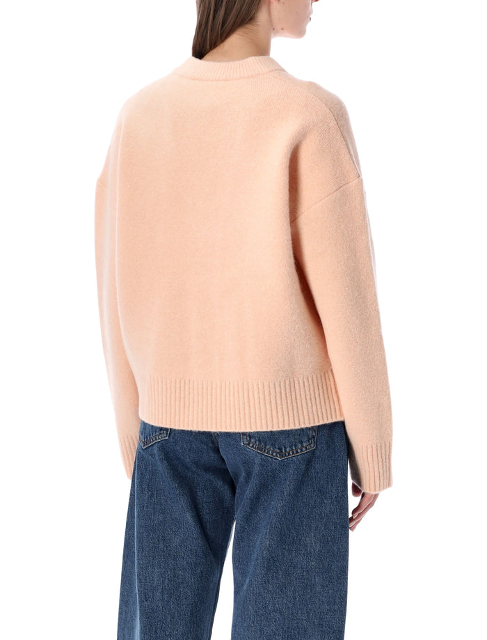 AMI Paris alpaca cardigan Pink