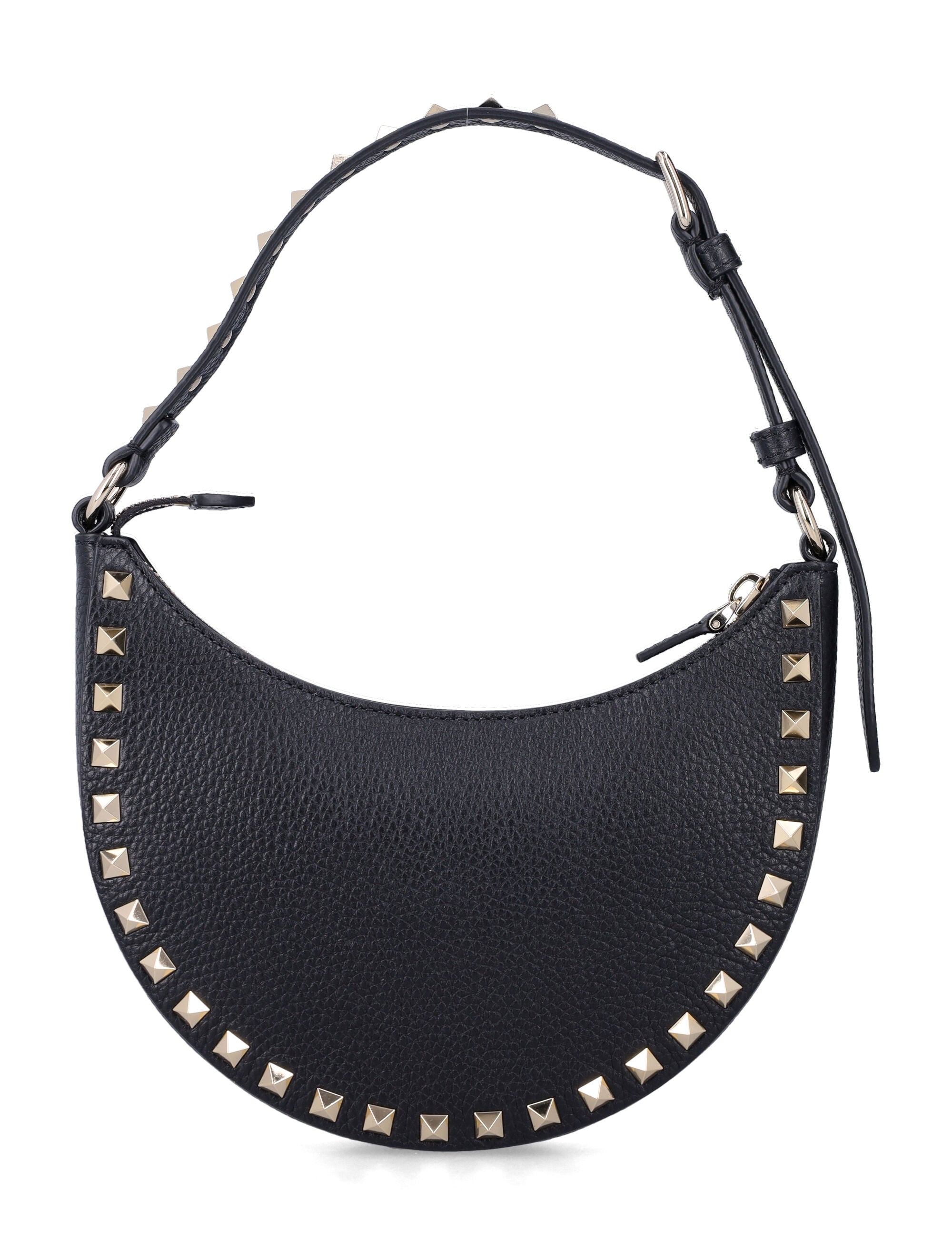 Valentino Garavani Rockstud Mini Hobo Bag Nero Leather Shoulder