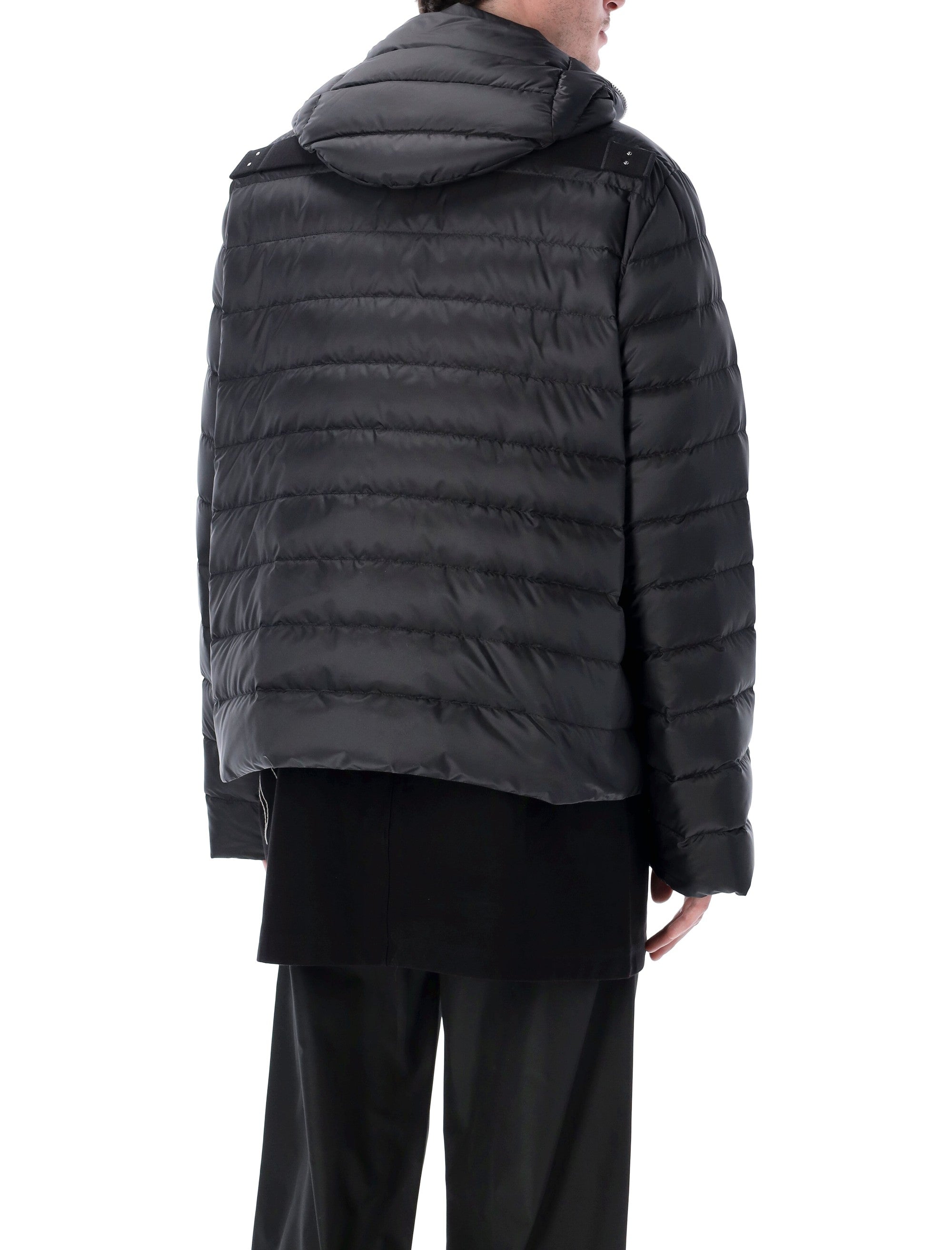 Moncler + Rick Owens zip down jacket Black Polyester Lining