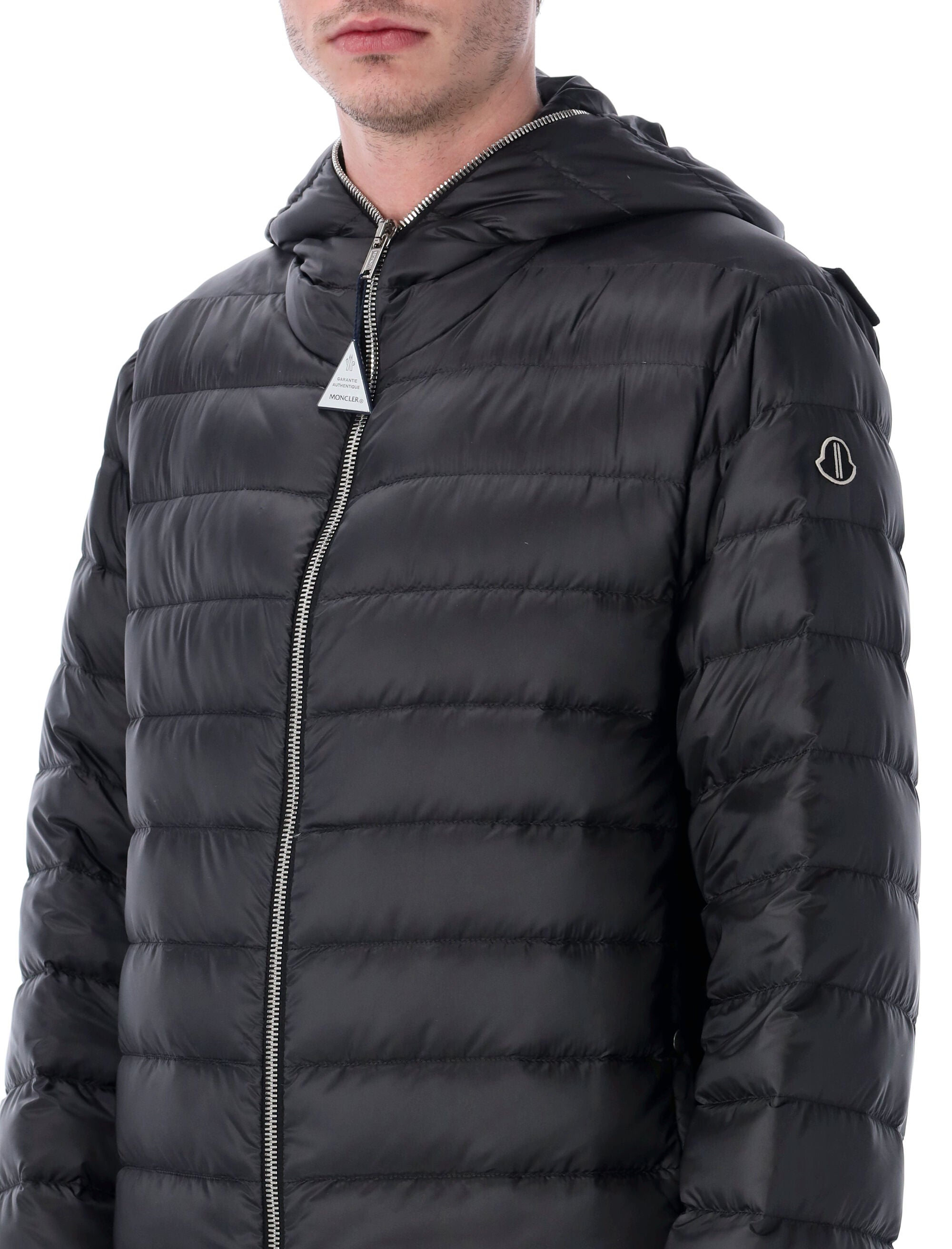Moncler + Rick Owens zip down jacket Black Polyester Lining