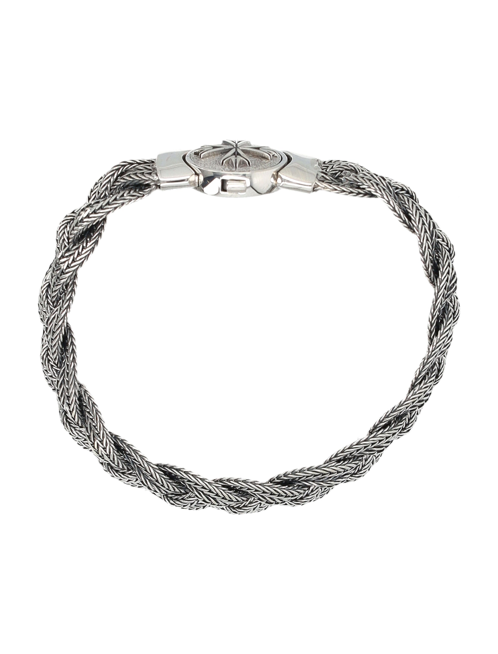 Emanuele Bicocchi Diamond-Cut Silver Bracelet Sterling