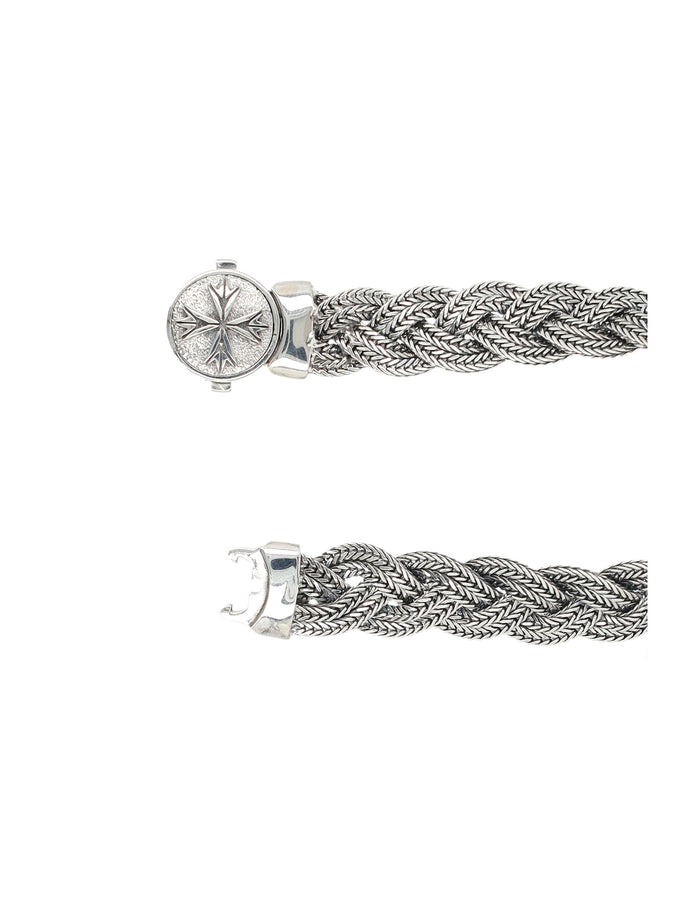 Emanuele Bicocchi Diamond-Cut Silver Bracelet Sterling