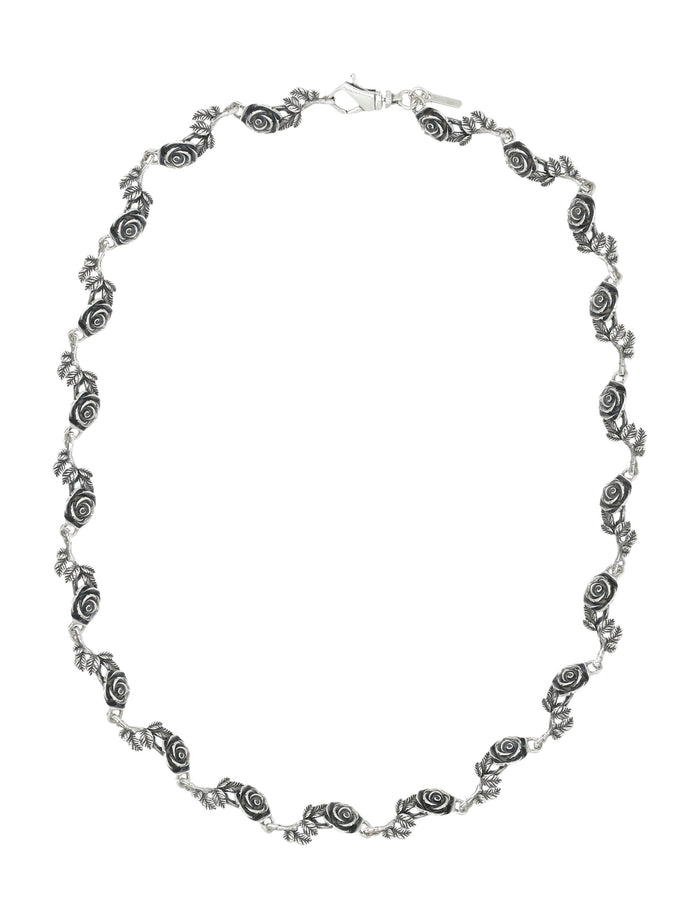 Emanuele Bicocchi Silver Multi Rose Necklace Sterling