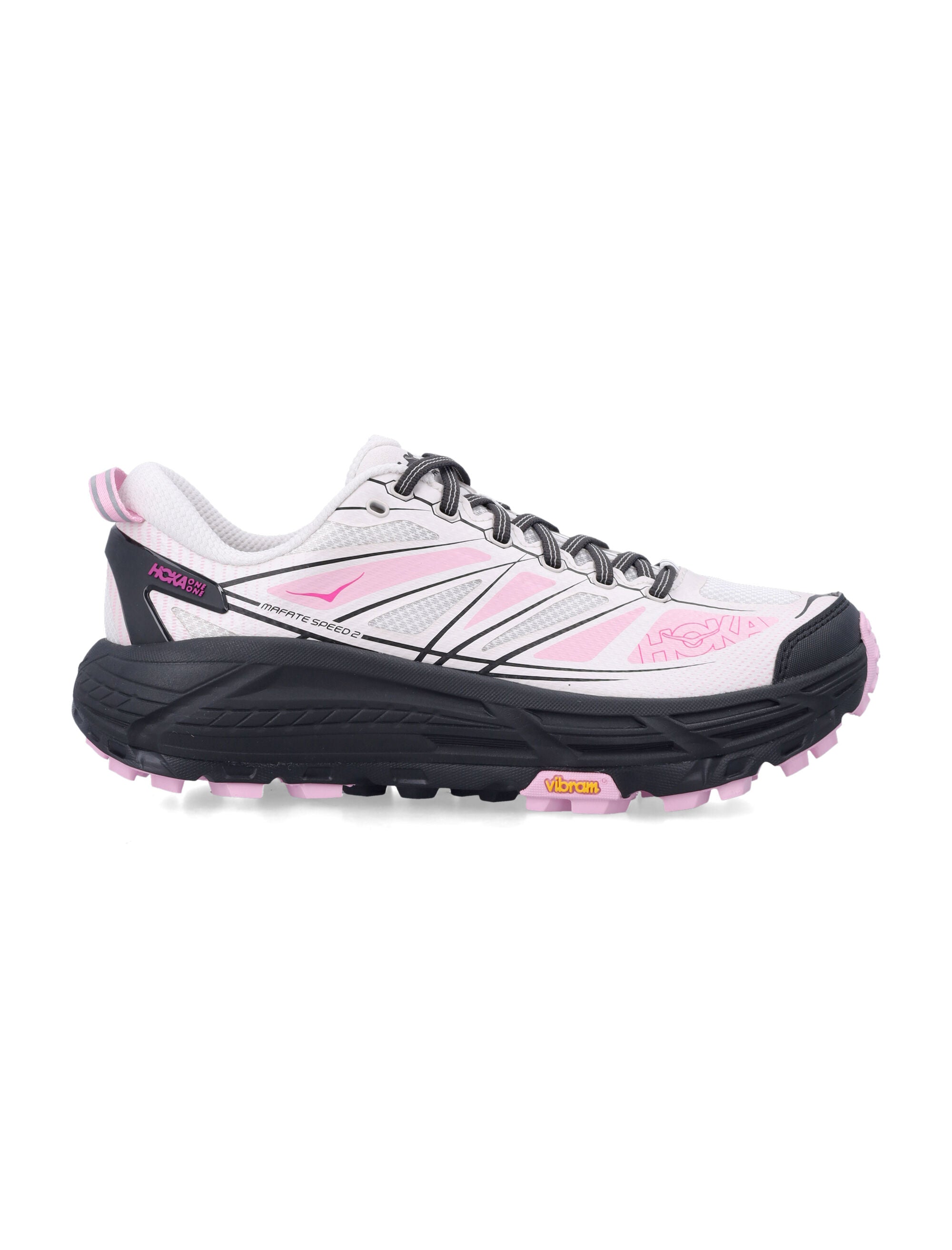 Hoka One Mafate Speed 2 Grout / Carbon Black Synthetic Sole Sneaker