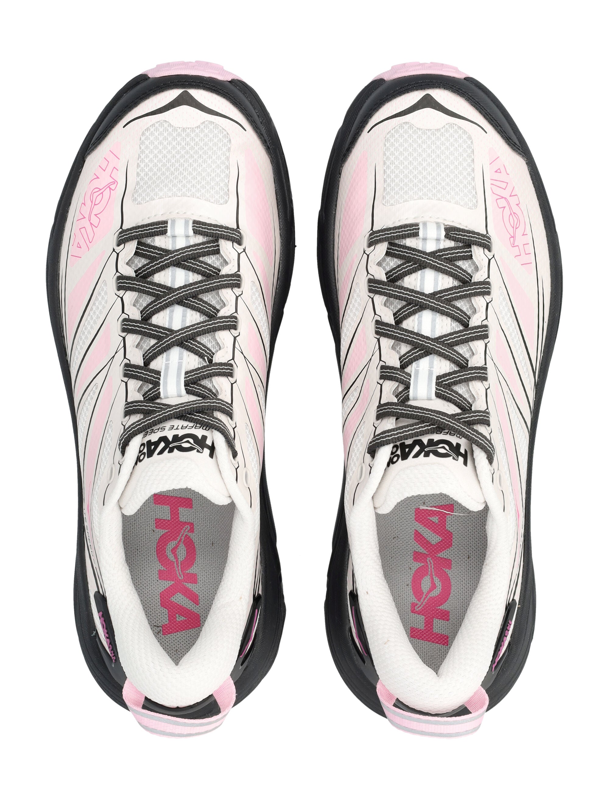 Hoka One Mafate Speed 2 Grout / Carbon Black Synthetic Sole Sneaker