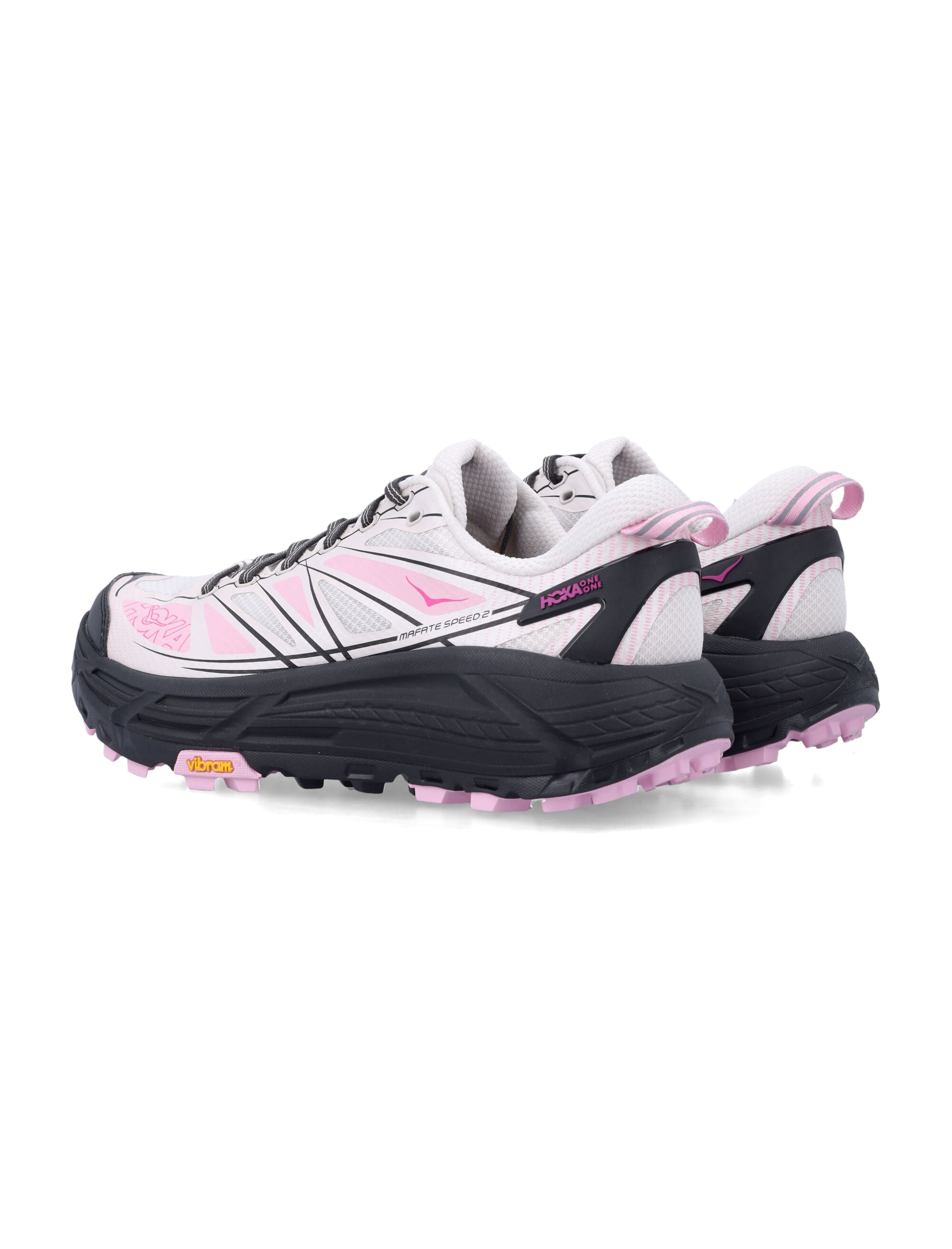 Hoka One Mafate Speed 2 Grout / Carbon Black Synthetic Sole Sneaker
