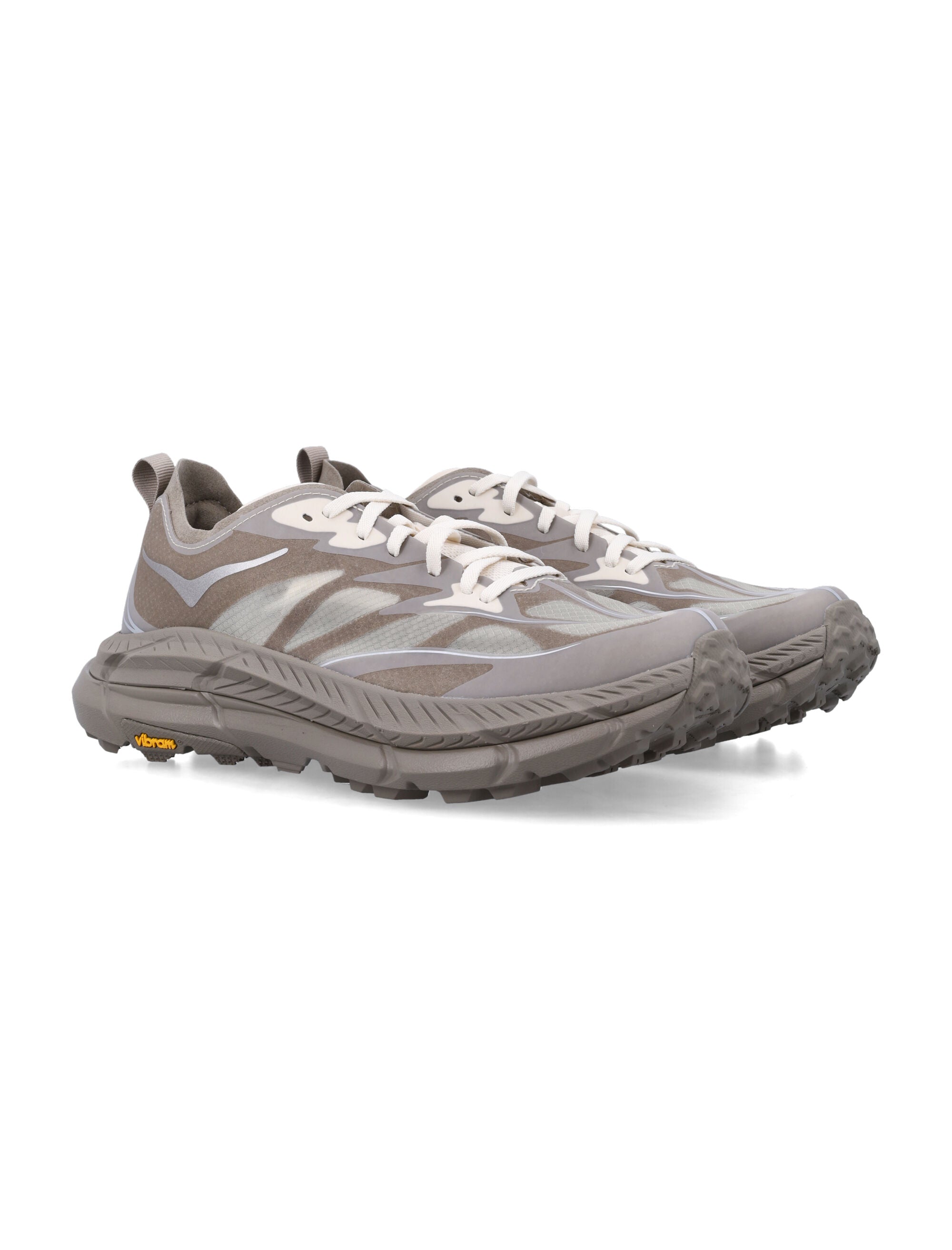 Hoka One Mafate Speed 4 Lite Light Roast / Oatmilk Synthetic Sole Sneaker