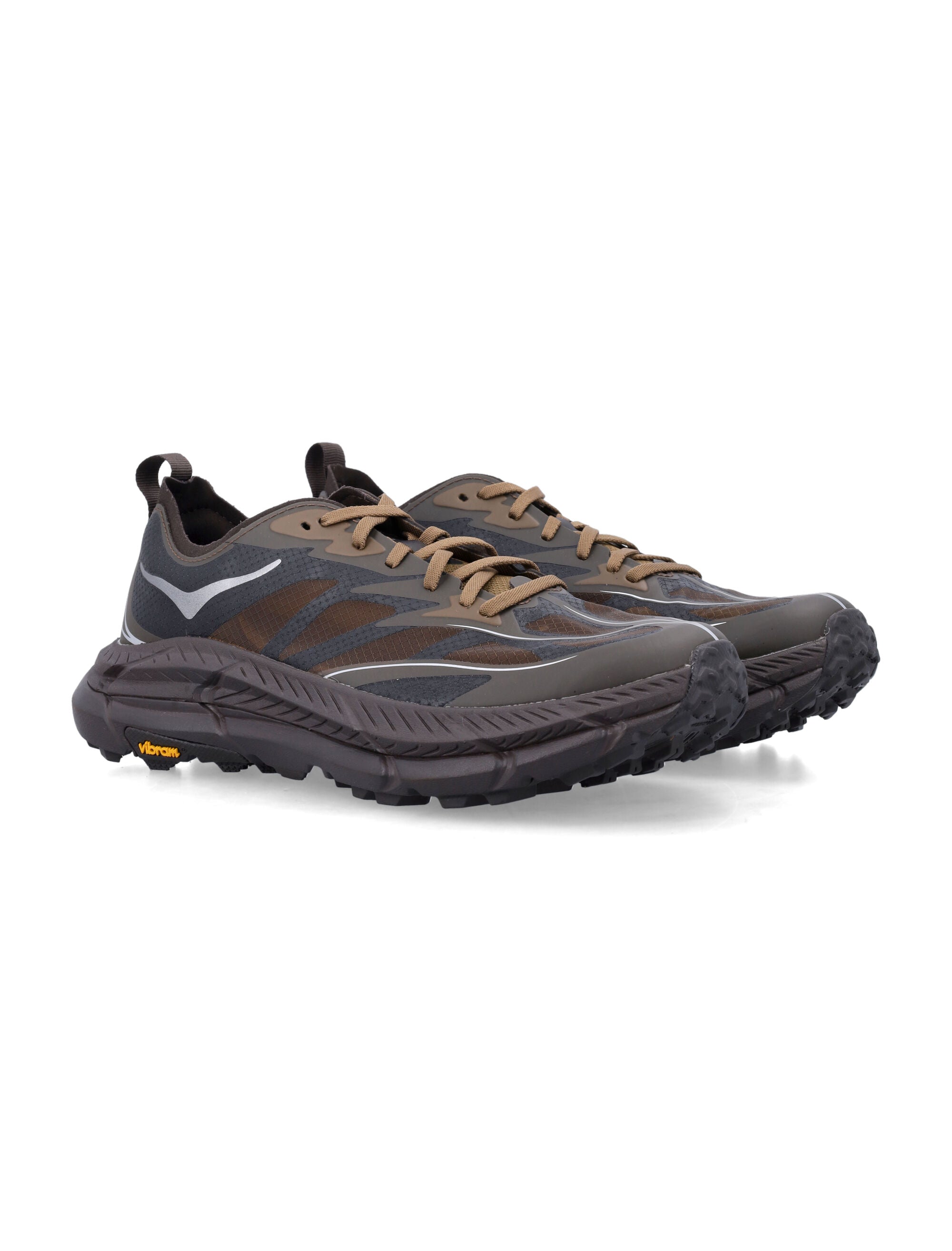 Hoka One Mafate Speed 4 Lite Tree Bark / Cast Iron Synthetic Sole Sneaker