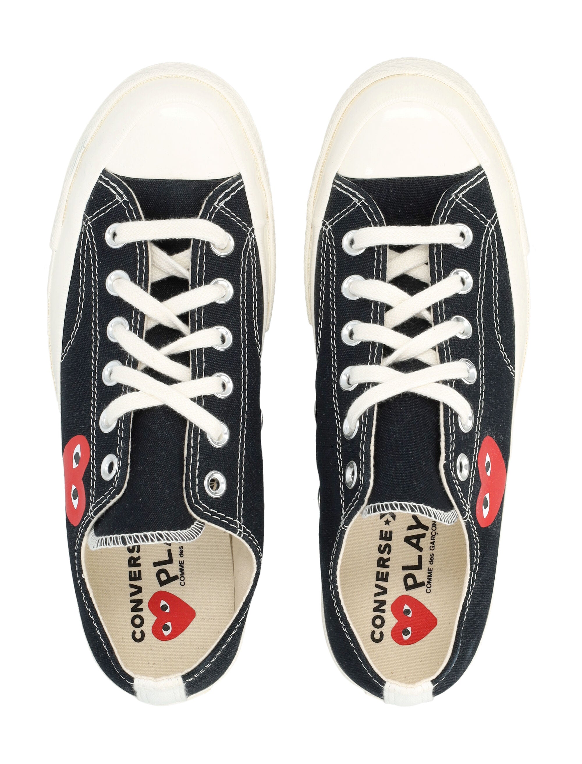 Comme des Garçons Play Converse sneakers Black Cotton Sole