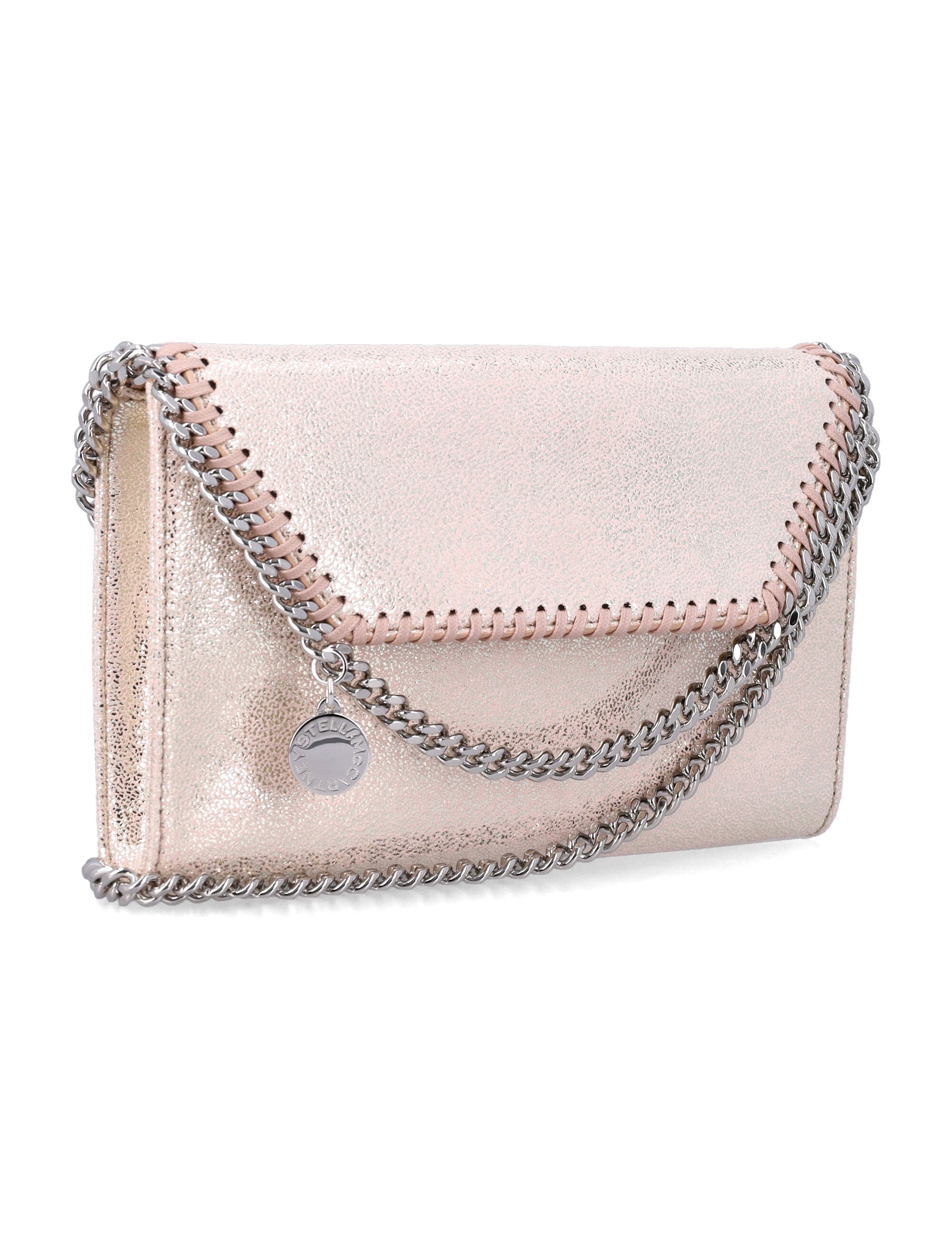 Stella Mccartney Pink Falabella Mini Crossbody Shell Polyester Shoulder Bag
