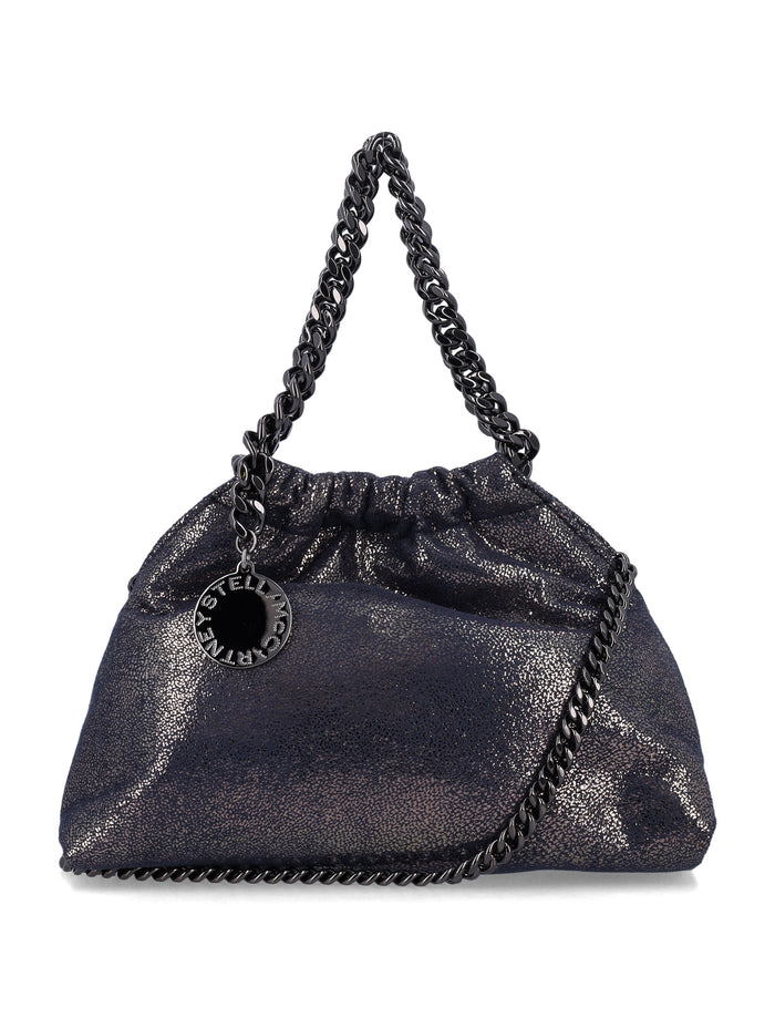 Stella Mccartney Falabella Mini Drawstring Bag Dark Navy Polyester Shoulder