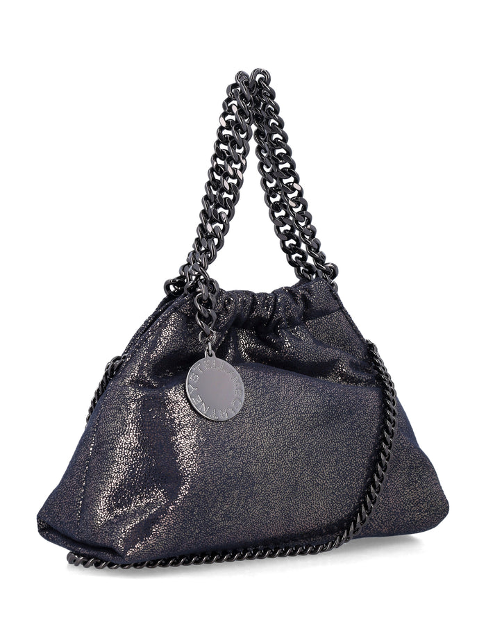 Stella Mccartney Falabella Mini Drawstring Bag Dark Navy Polyester Shoulder