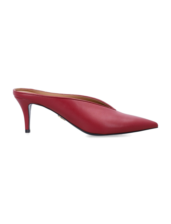 Stella Mccartney Brushed Heel Mules Red Upper