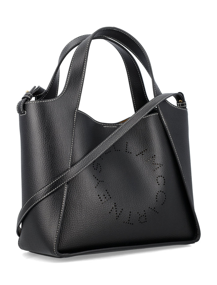 Stella Mccartney Logo Crossbody Bag Black Polyamide Shoulder