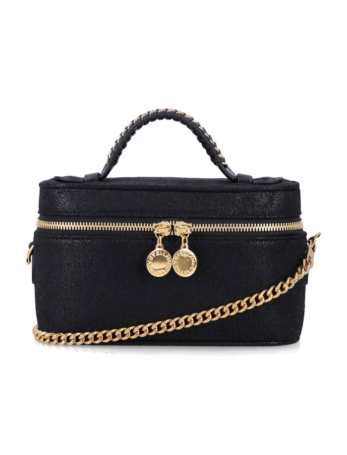 Stella Mccartney Shaggy Deer Vanity Case Black Golf Polyester Shoulder Bag