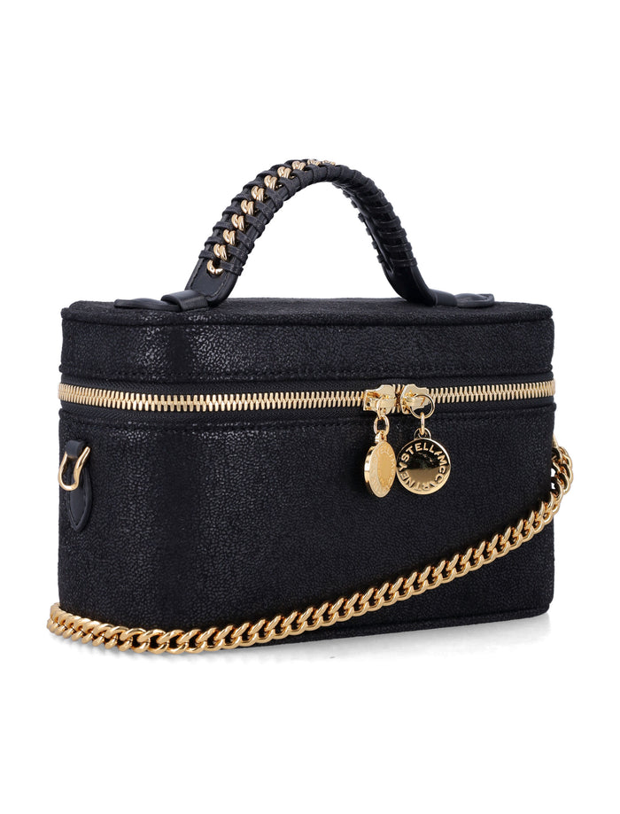 Stella Mccartney Shaggy Deer Vanity Case Black Golf Polyester Shoulder Bag