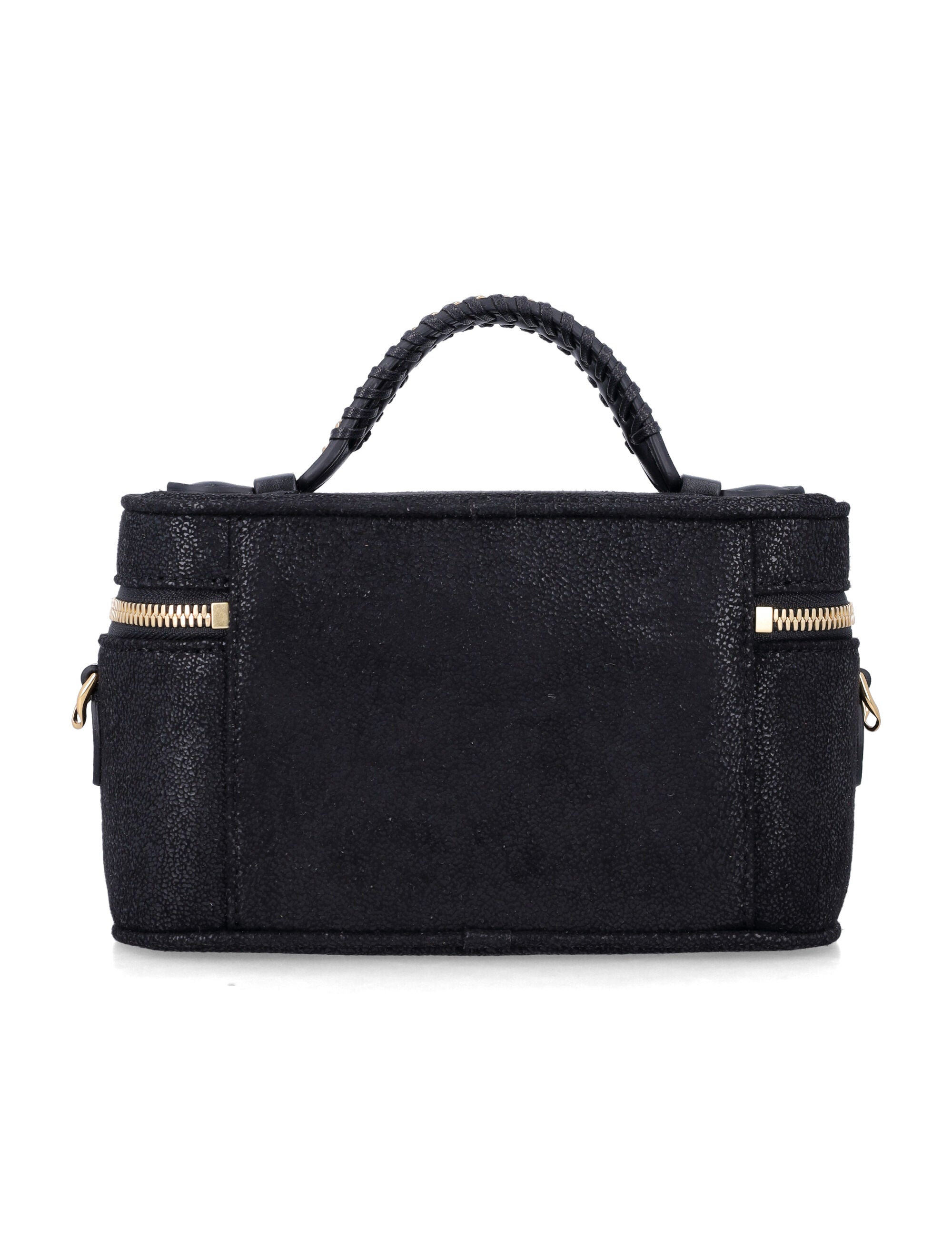 Stella Mccartney Shaggy Deer Vanity Case Black Golf Polyester Shoulder Bag