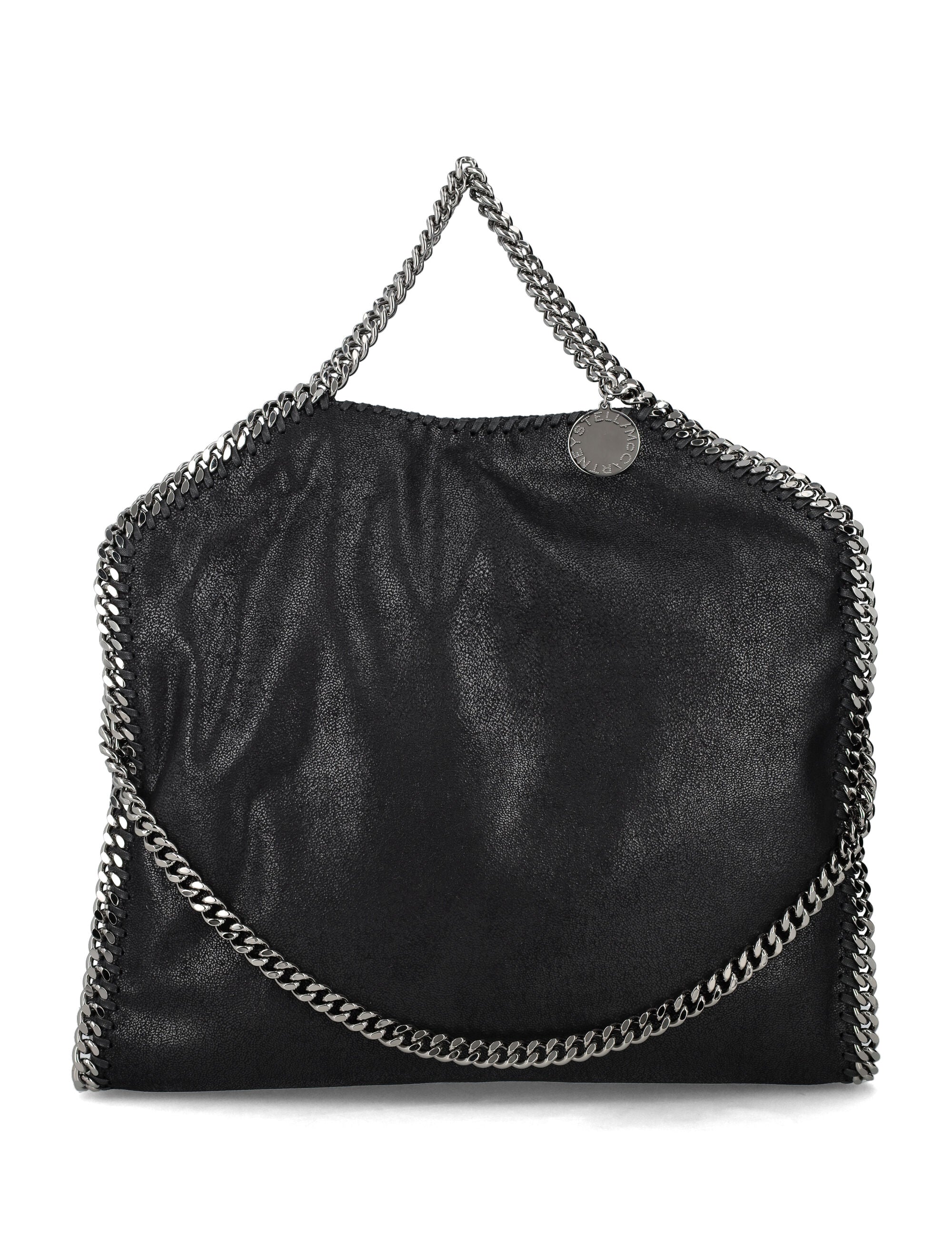 Stella Mccartney Falabella Fold-Over Tote Black Polyester