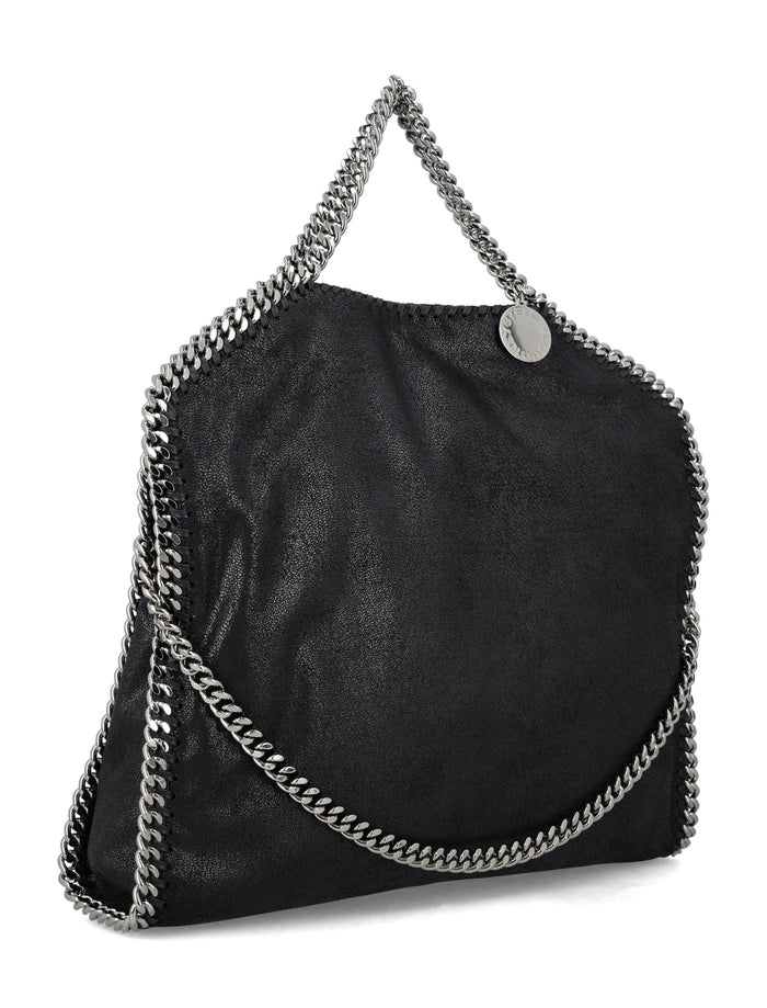Stella Mccartney Falabella Fold-Over Tote Black Polyester