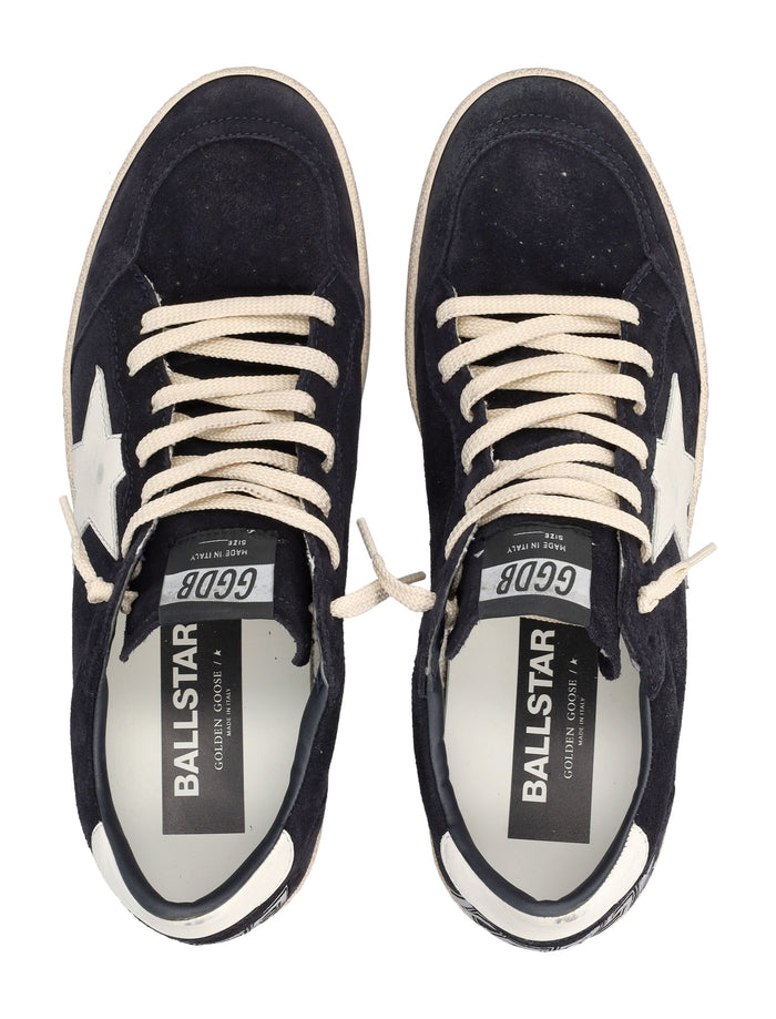 Golden Goose Ball Star Suede Sneakers Dark Blue/white Upper