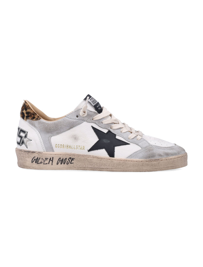 Golden Goose Ball Star Sneakers White/grey/black/leo Upper