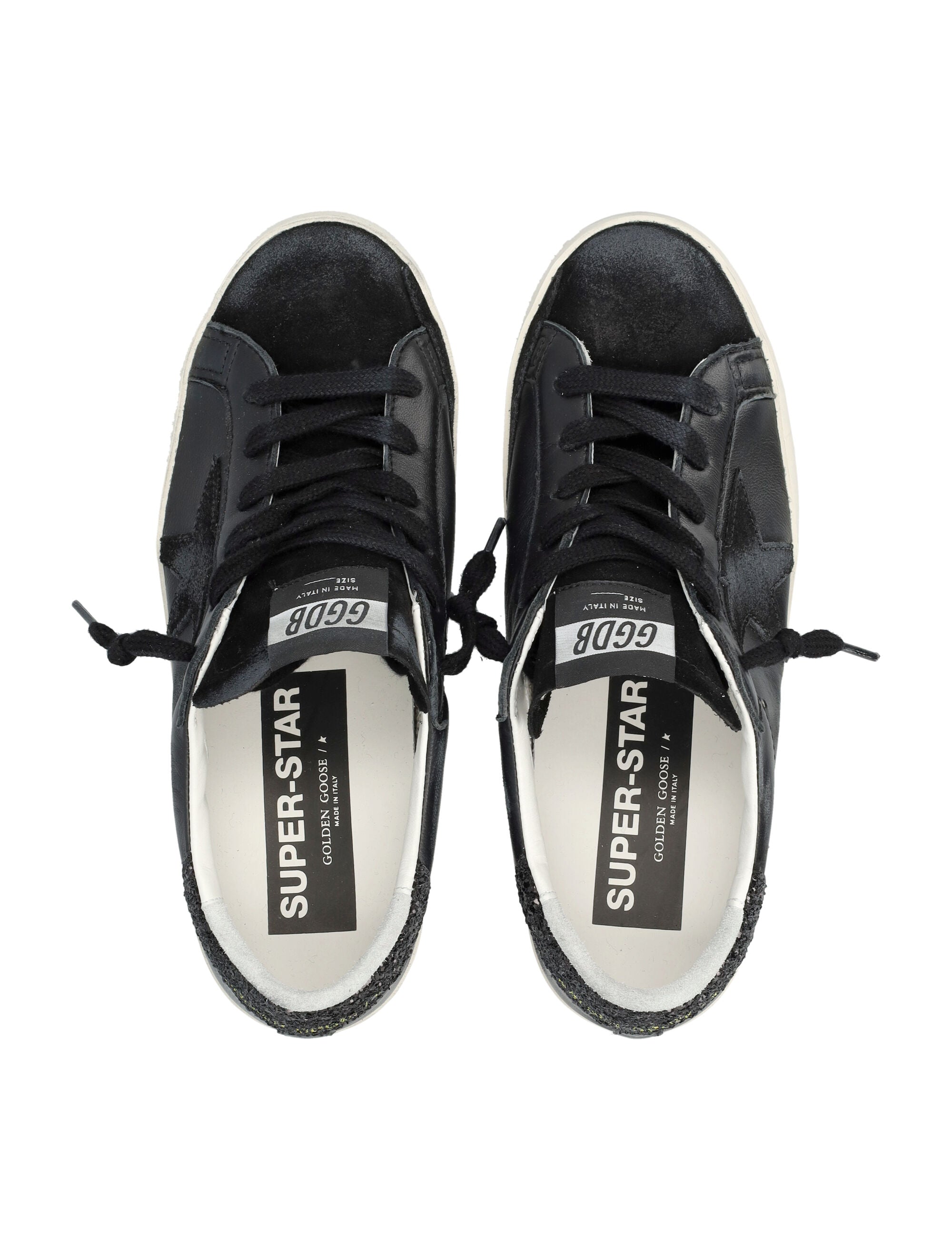 Super-Star Leather & Suede Sneakers Black Upper