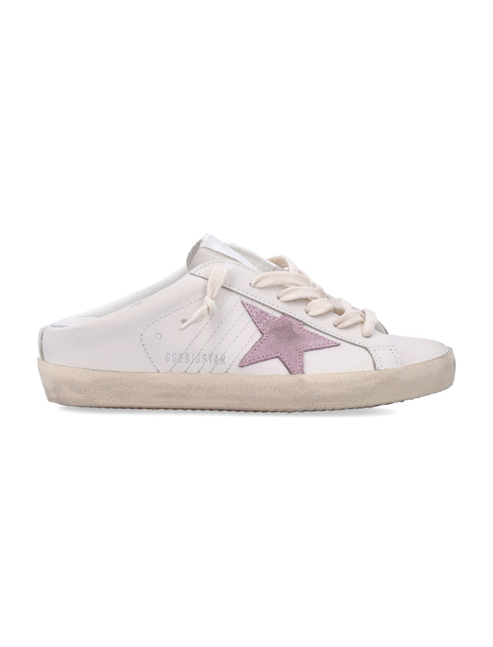 Golden Goose Super-Star Sabot Milk White/lilac Upper Sneaker